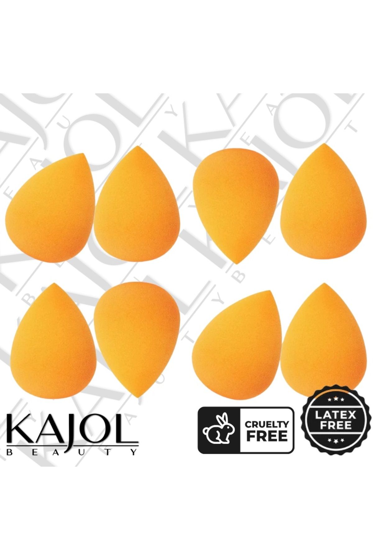 Kajol Beauty Set 8 Buretei Pentru Machiaj Teardrop Make-up Sponge, Non-latex, - One Size