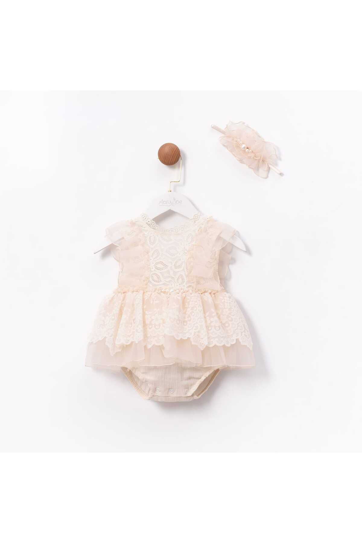 bebeksen İNCİ DETAYLI DANTEL ABİYE KIZ BEBEK ÖZEL GÜN DOĞUM GÜNÜ ELBİSESİ fotoğrafı 3 (önizleme)