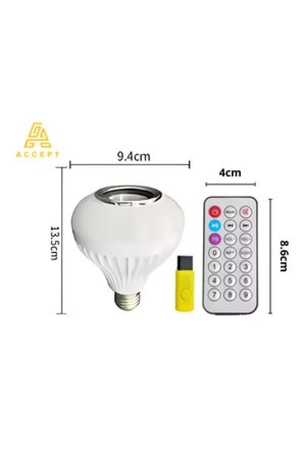 Generic-Disco Lamp with Bluetooth Speaker, USB Flash Drive and Multi-Color Remote Control 2