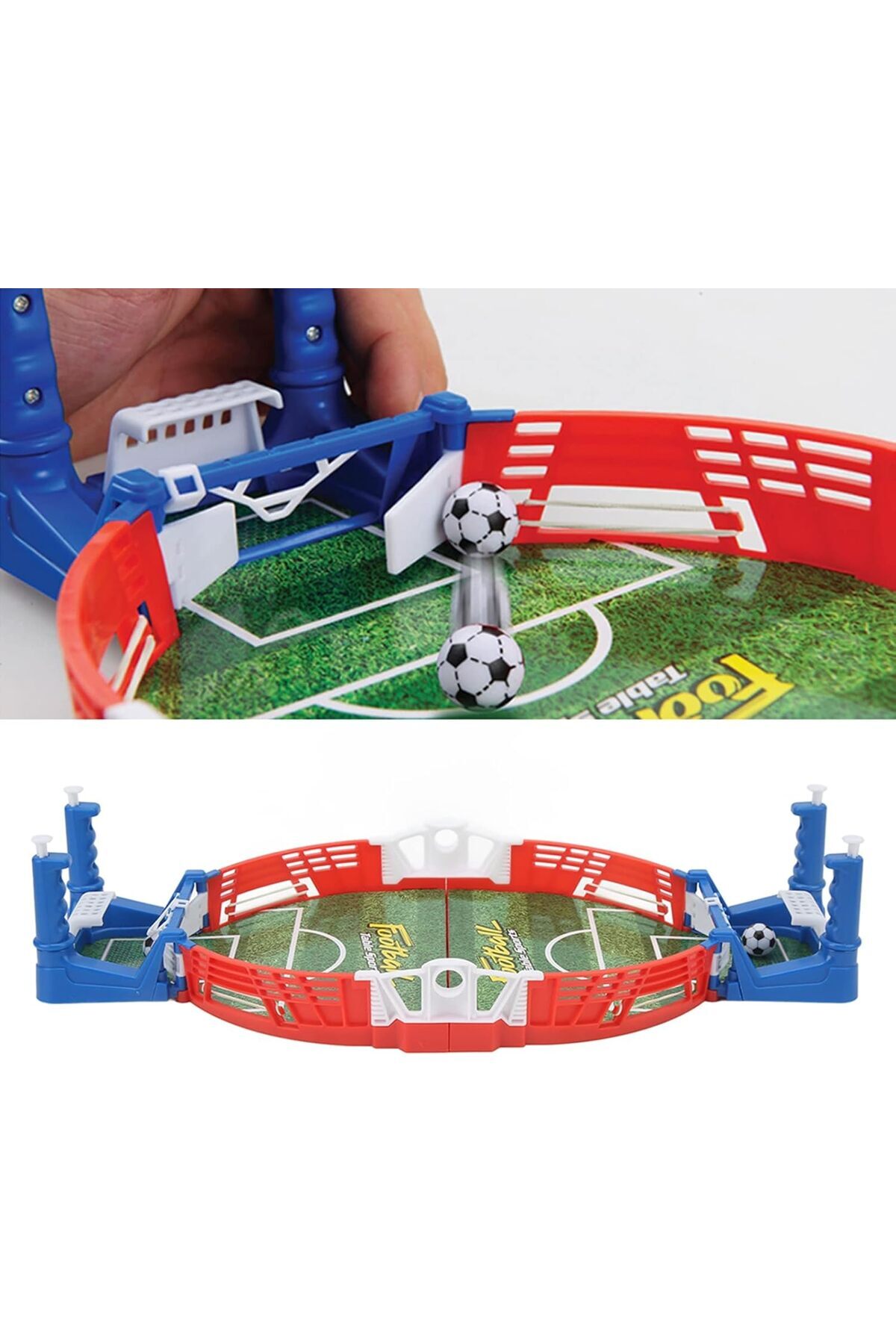fulina-Mini Table Football Soccer Arcade Party Toy,Double Battle,Anti-Slip Grip,for All Ages,38*18*7.5CM 2