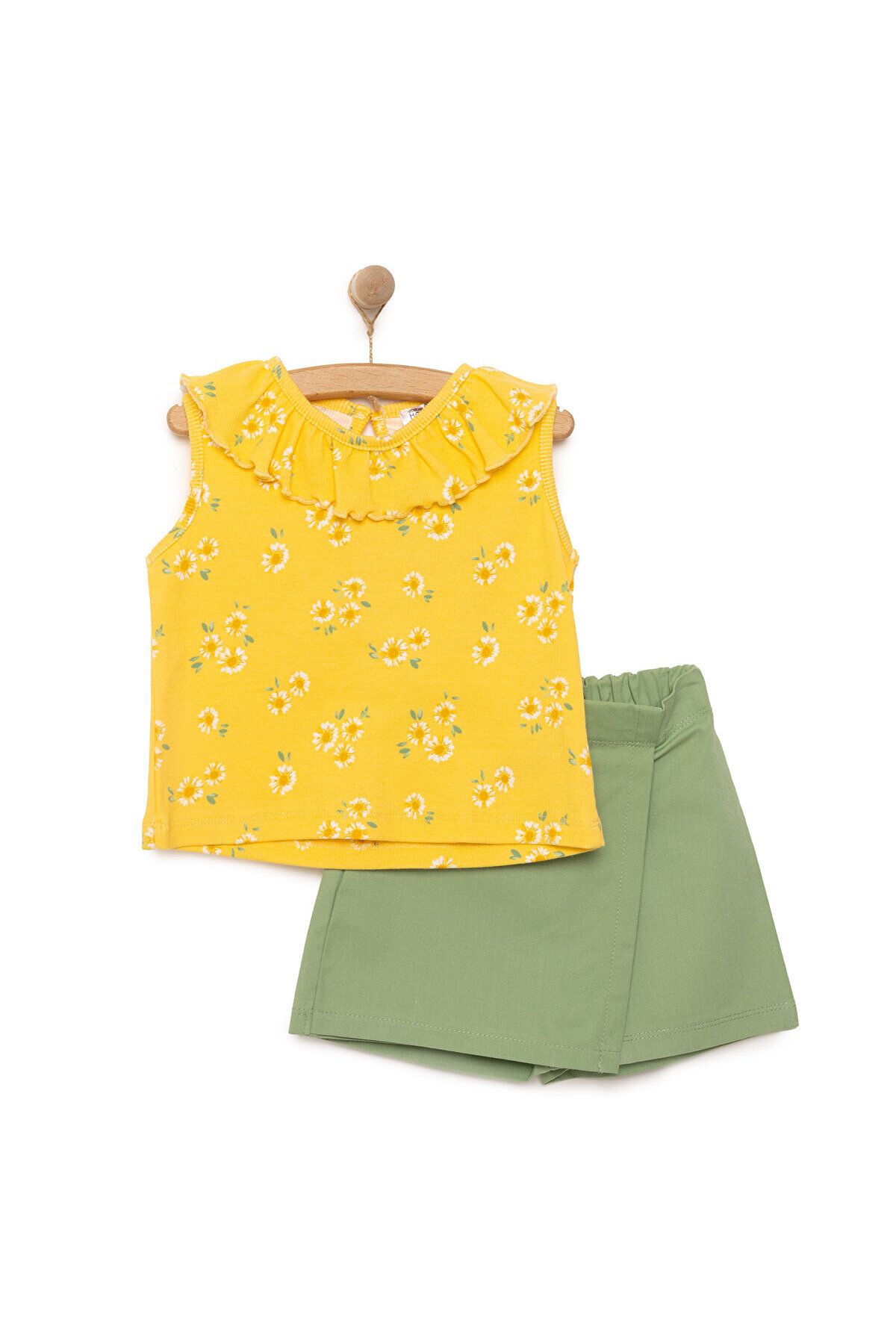 بلوز دخترانه گل آفتابی HelloBaby-شورت دختر بچه ebebek Hello Baby