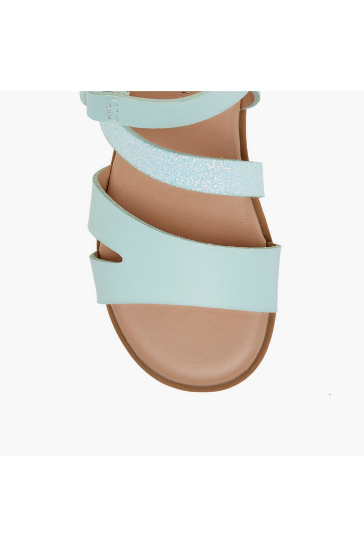 Flora Bella by Shoexpress-Flora Bella Strap Detail Sandals with Hook and Loop Closure 3