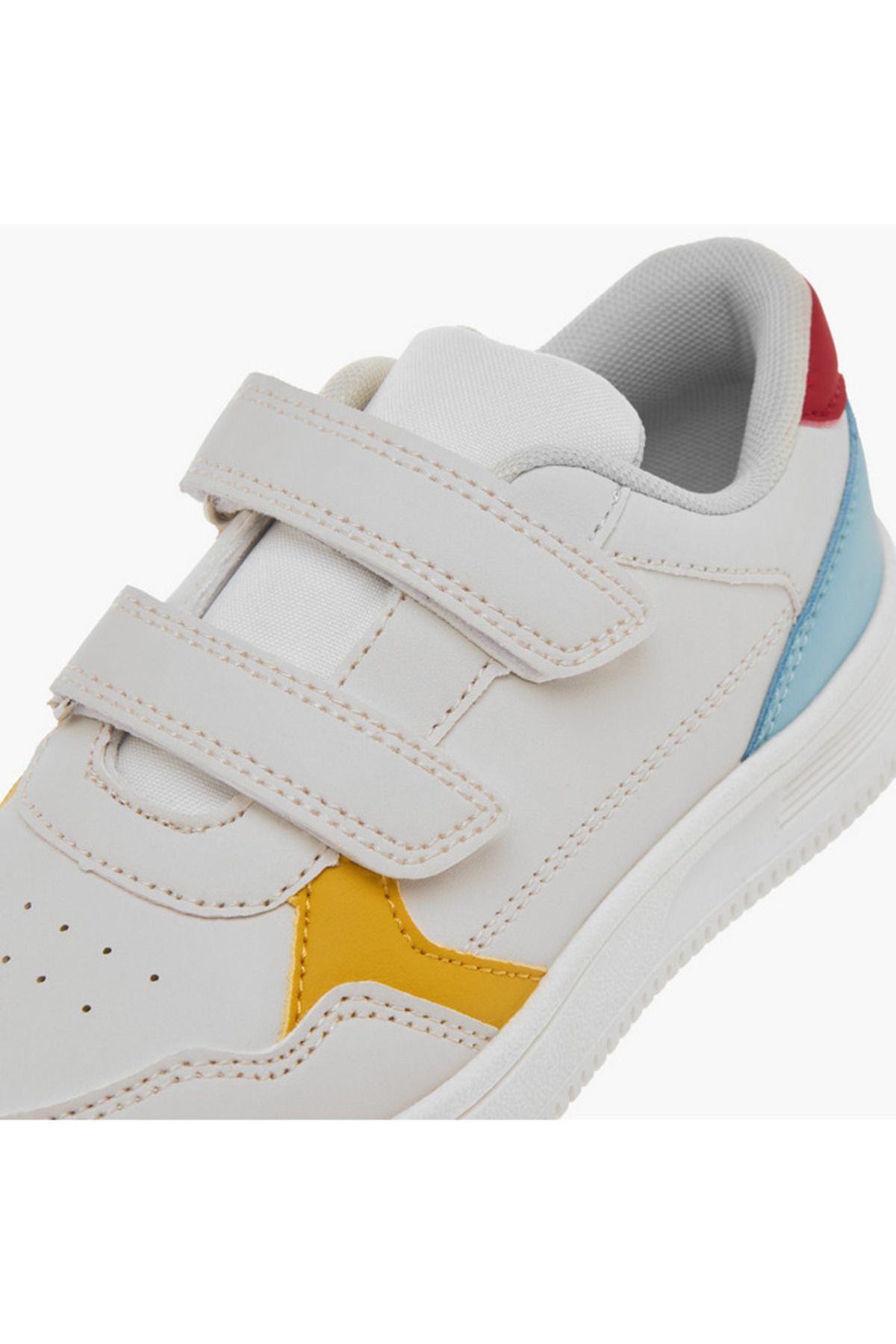 LBL by Shoexpress-Panelled Sneakers with Hook and Loop Closure 4