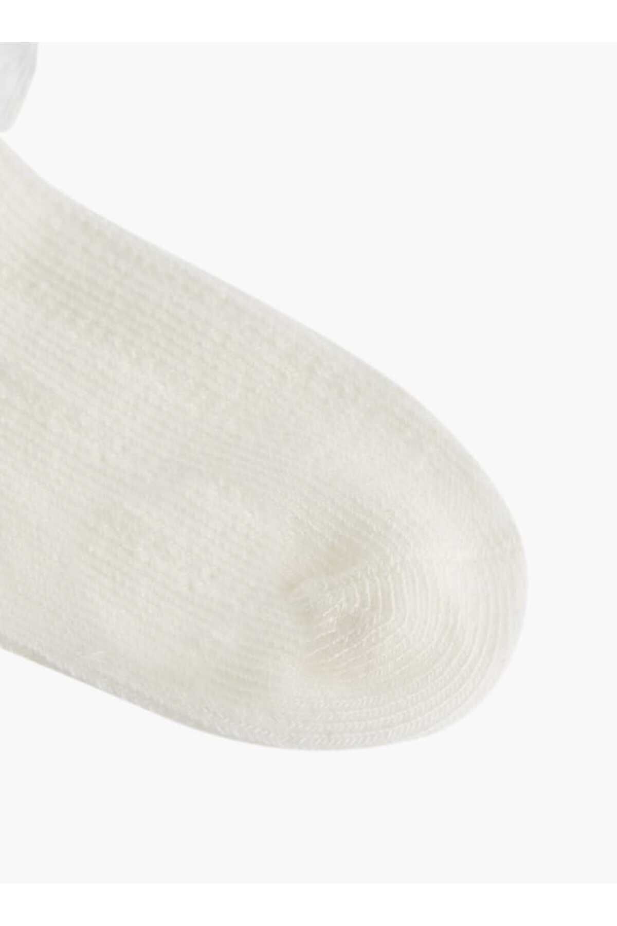Barefeet-Frill Detail Non Terry Ankle Length Socks - Set of 3 5