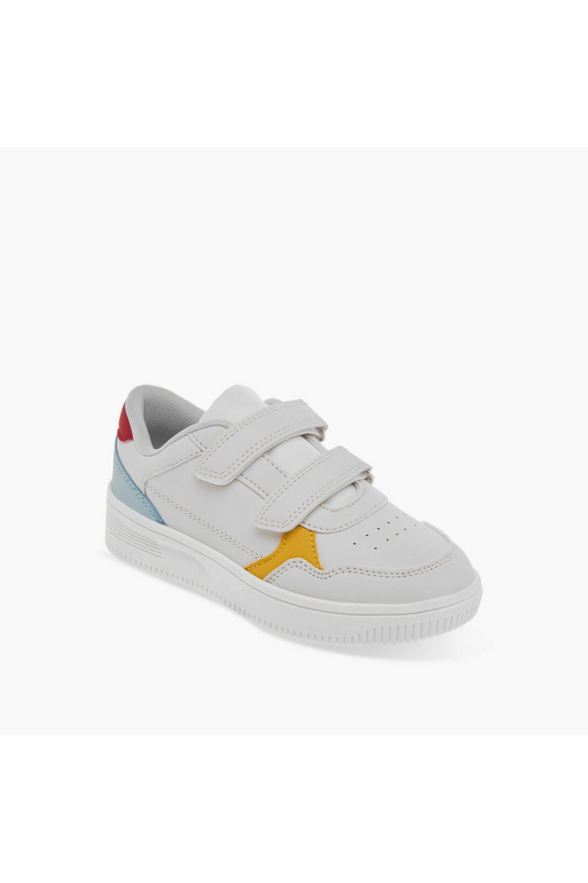 LBL by Shoexpress-Panelled Sneakers with Hook and Loop Closure 2