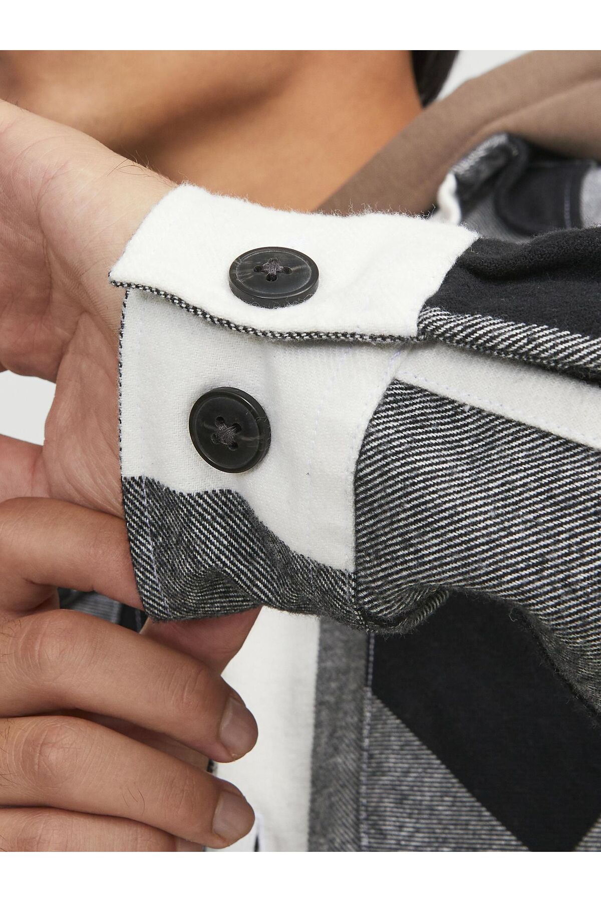 پیراهن مردانه شطرنجی آستین بلند | جک اند جونز Jack & Jones 12248409 - تصویر 4