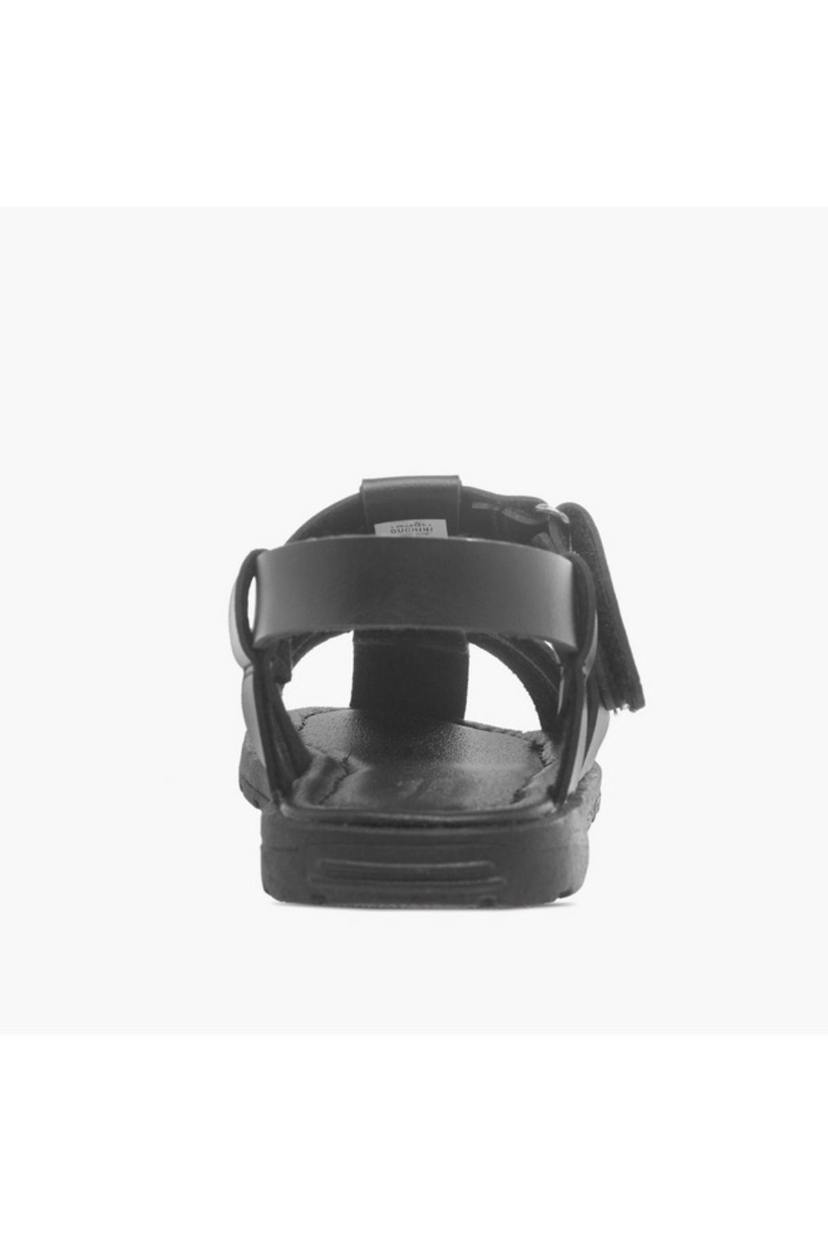 Mister Duchini-Solid Cage Sandals with Hook and Loop Closure 4