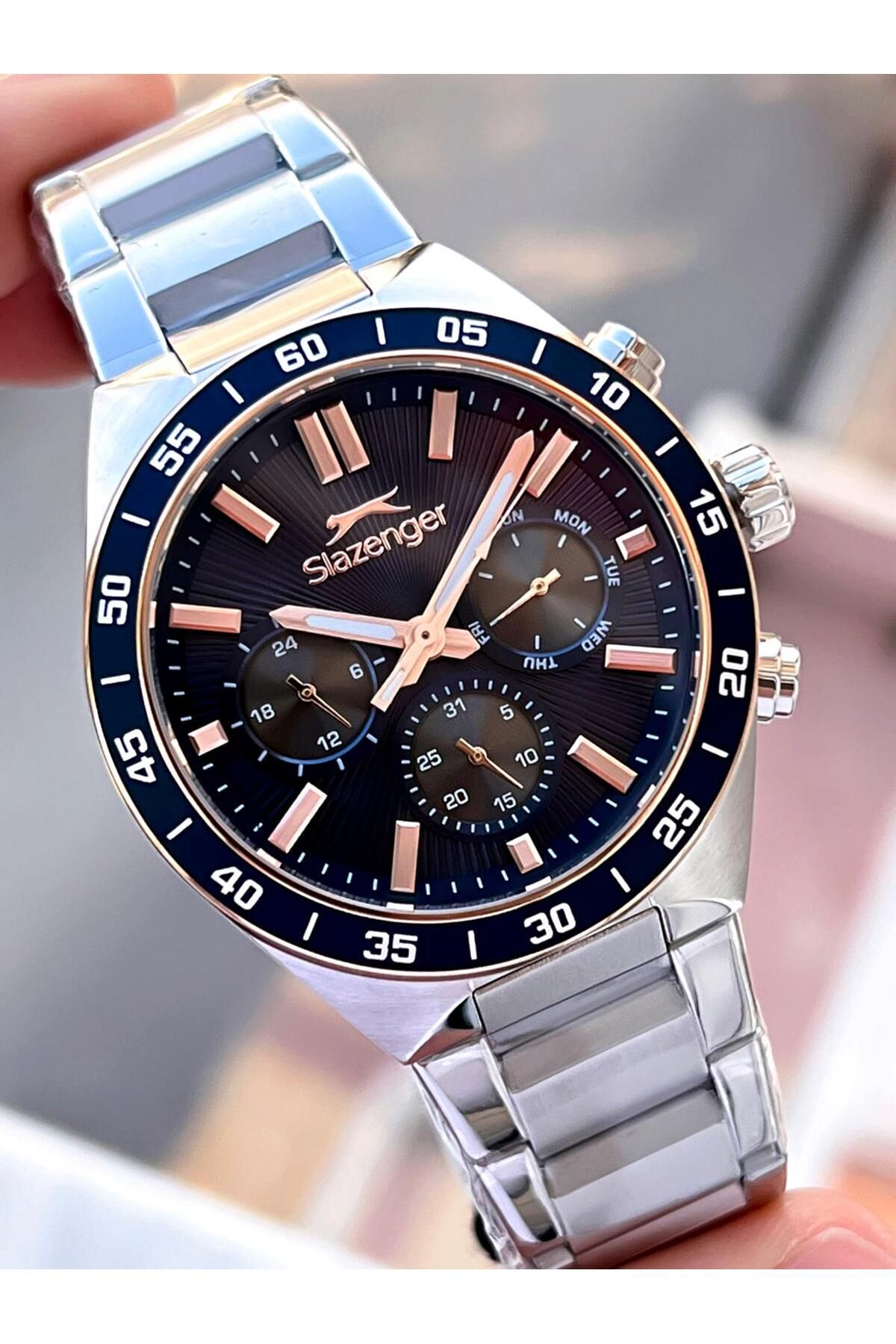 Slazenger-SL.03 Slazenger Steel Cord Blackening Does Not Throw Color Inner Functions Active 5 Atm Men's Wristwatch 1