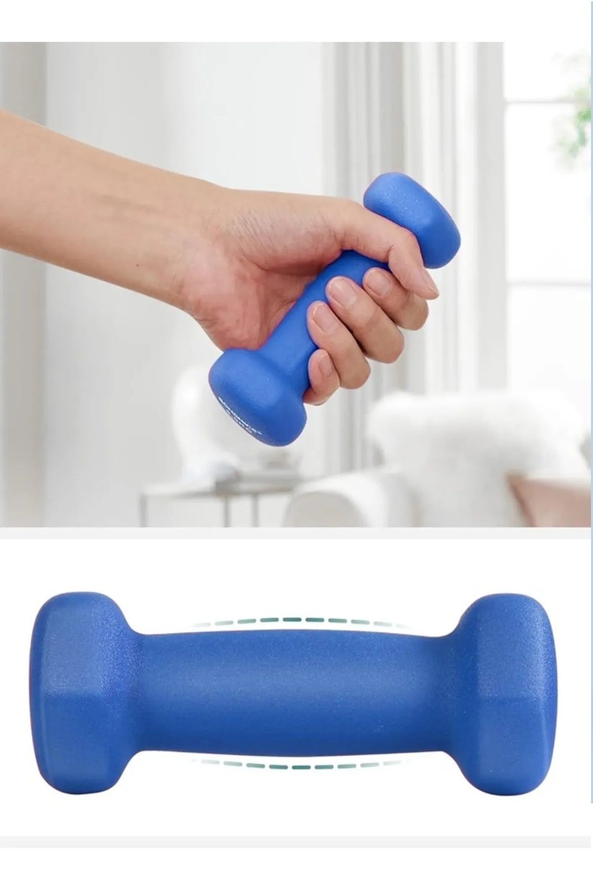 Fitness World-Small hexagonal dumbbell set of two pieces weighing 0.5 kg each 11x5x5cm 3