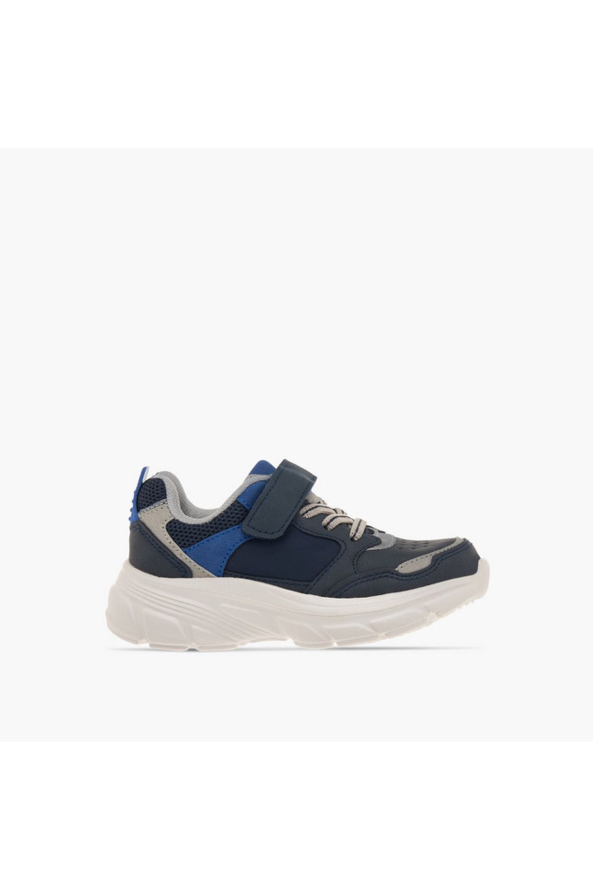 LBL by Shoexpress-Panelled Sneakers with Hook and Loop Closure 3
