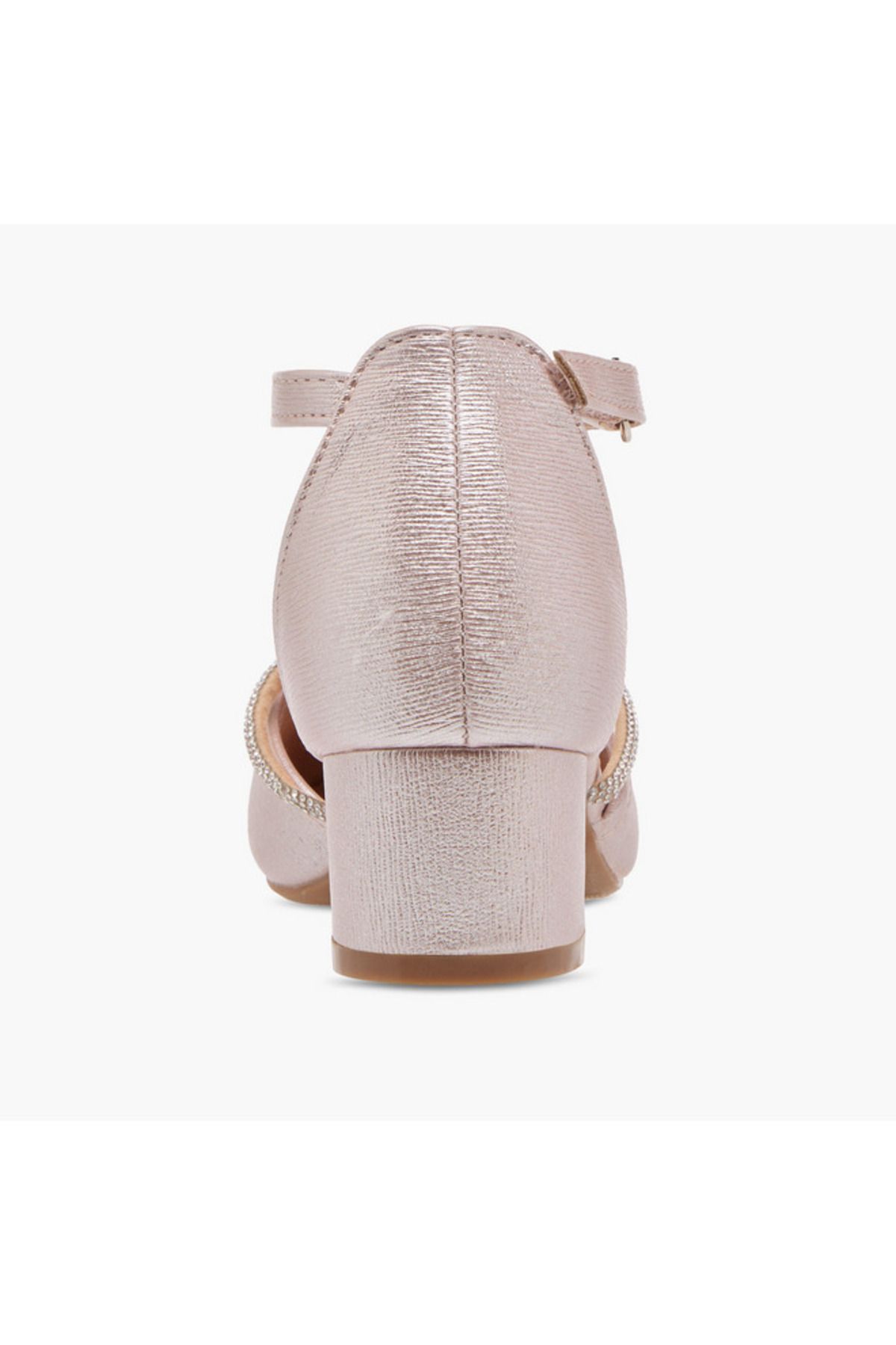 Flora Bella by Shoexpress-Flora Bella Embellished Block Heel Shoes with Hook and Loop Closure 5