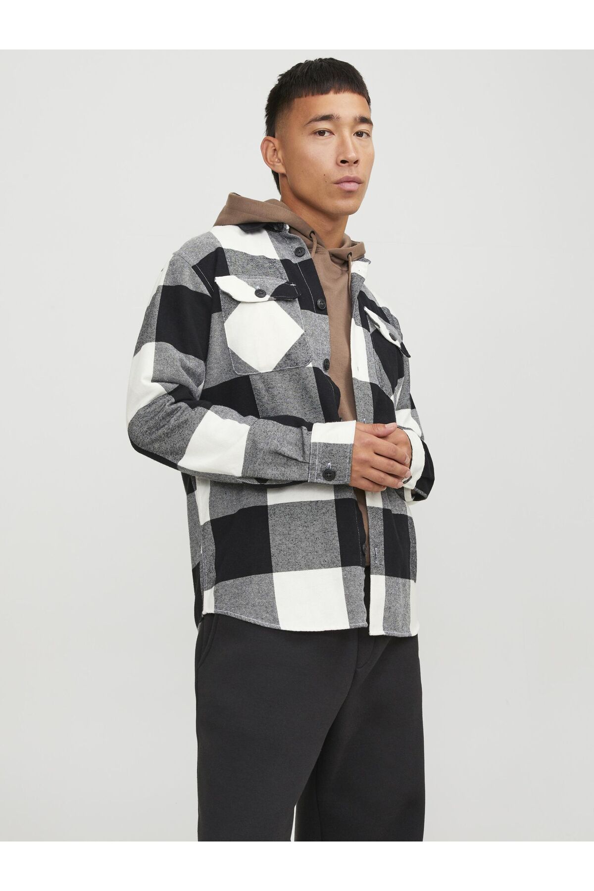 پیراهن مردانه شطرنجی آستین بلند | جک اند جونز Jack & Jones 12248409 - تصویر 2
