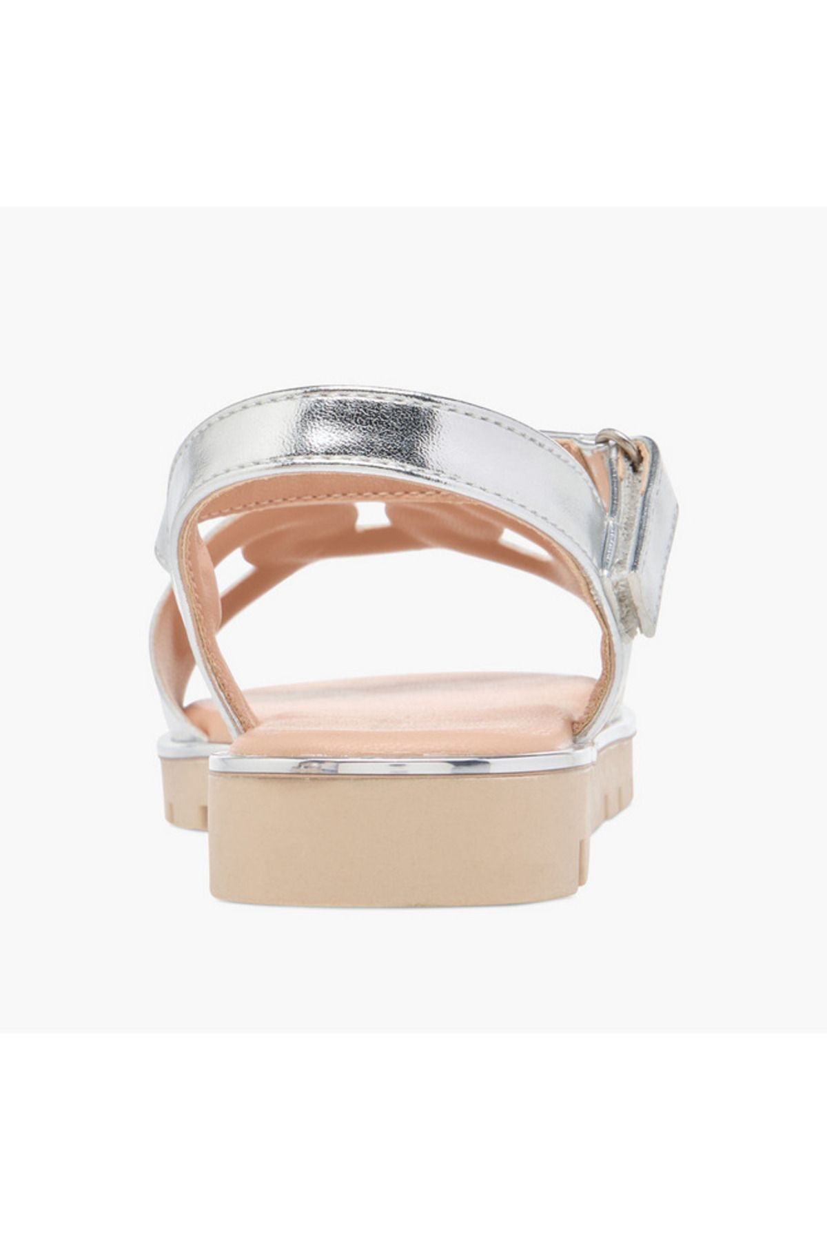 Flora Bella by Shoexpress-Flora Bella Cutout Detail Sandals with Hook and Loop Closure 4