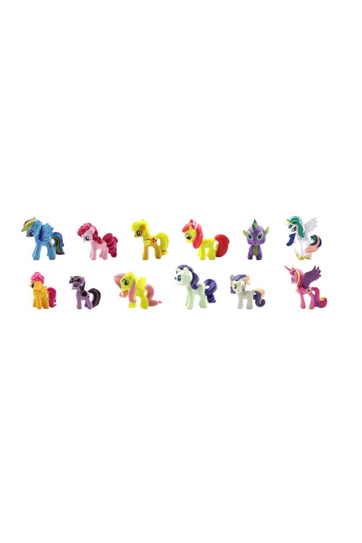 Smileh Set De 12 Decoratiuni Pentru Tort Smileh, Plastic, Multicolor, 4-5 Cm - Mărime unică