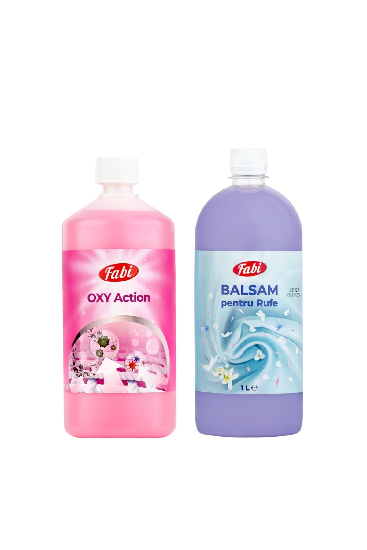 FABI Pachet Balsam Pentru Rufe, Fabi, 1l + Detergent Concentrat Pentru Pete Oxy Action, Fabi, 1l - One Size