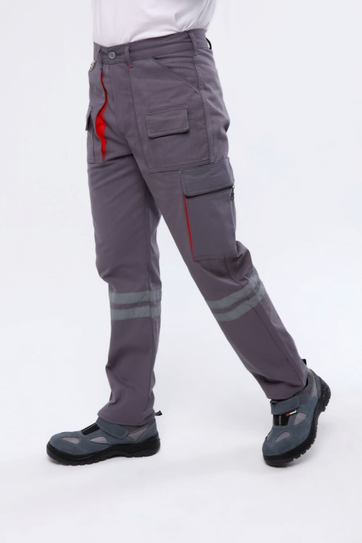 Çamdalı İş Elbiseleri-- Pantaloni de lucru gri Harman Mix multi-buzunare, pantaloni de lucru, pantaloni de lucru, haine de lucru 4
