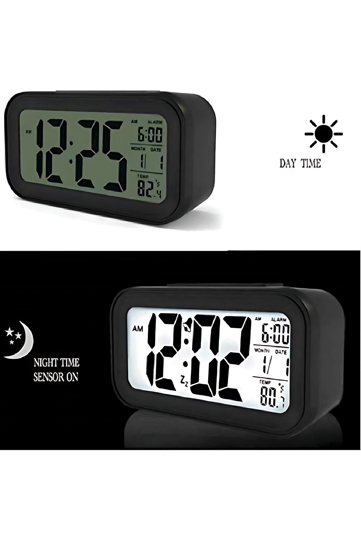 Other-Digital Table Alarm Clock - Bedside Smart Desk Timepiece for Heavy Sleepers Students 3