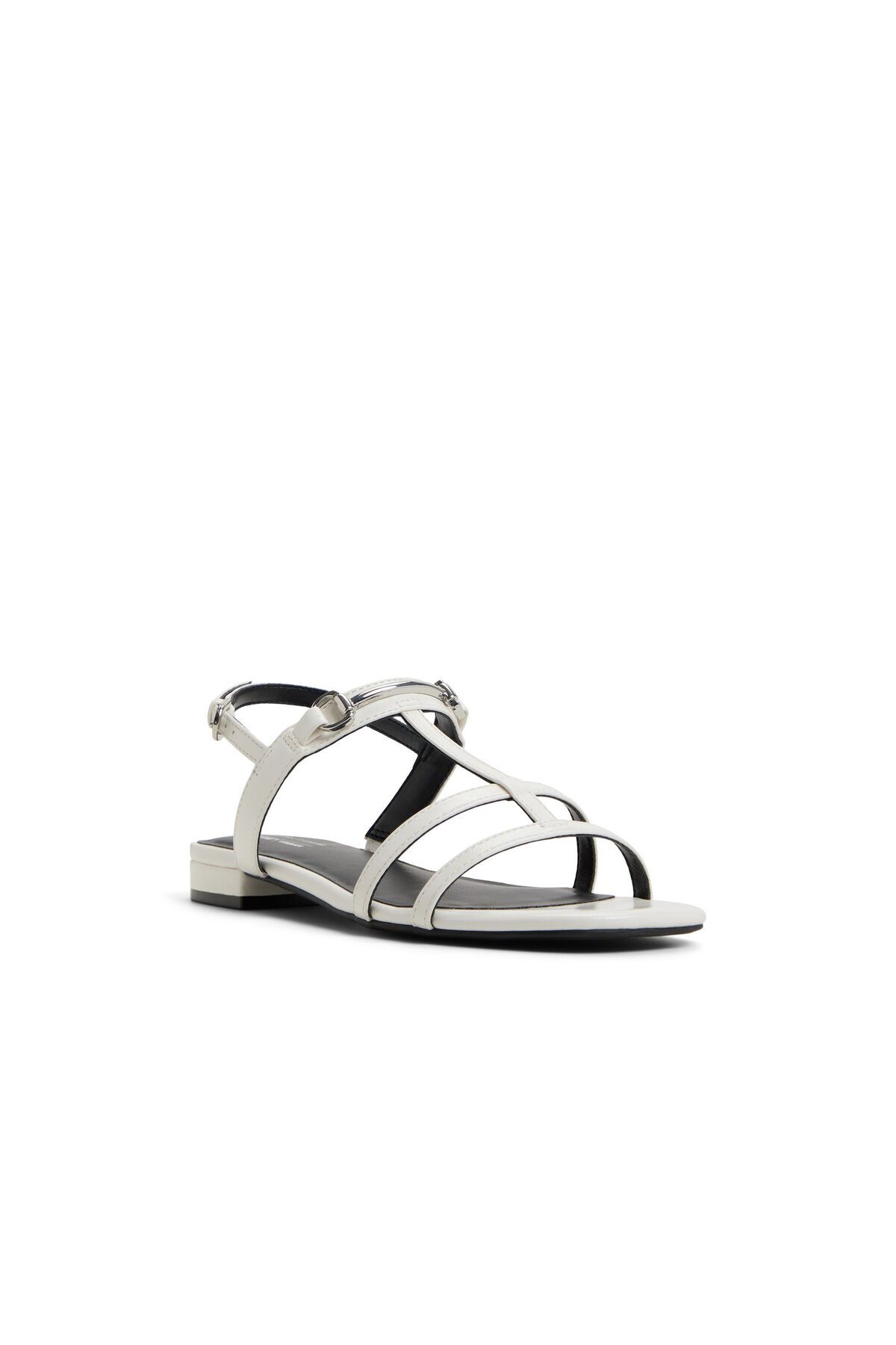 Call it Spring-White Mattea Flat Sandals For Women 4