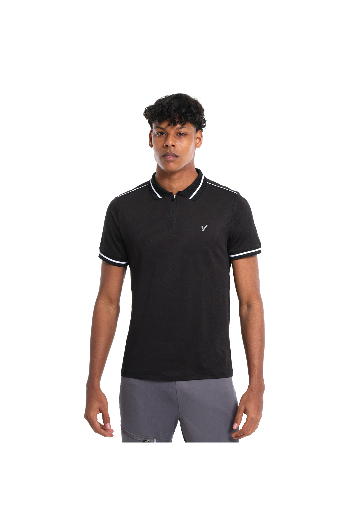Nagoya Erkek Siyah Günlük Stil T-Shirt 25YE001-SYH