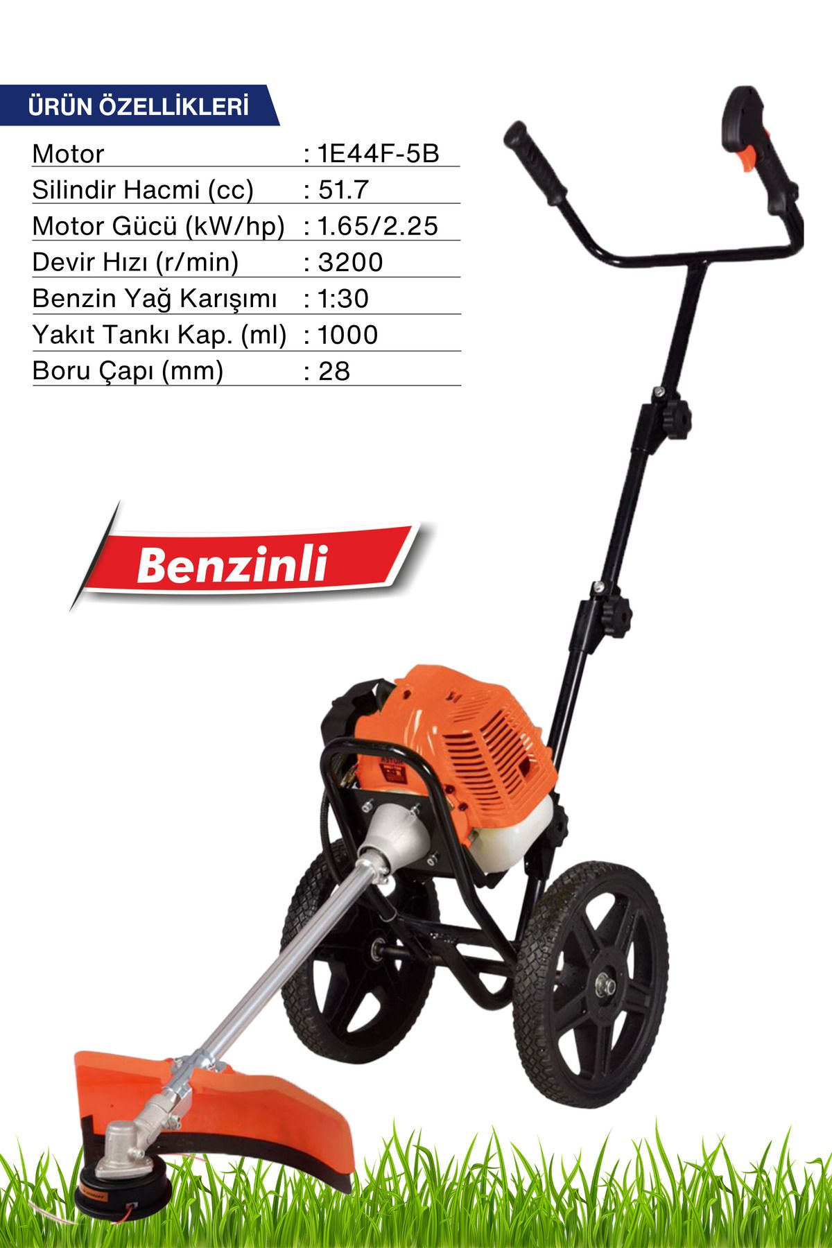 Mur-Cell ST-01  Benzinli Tekerlekli Çim Biçme Makinesi
