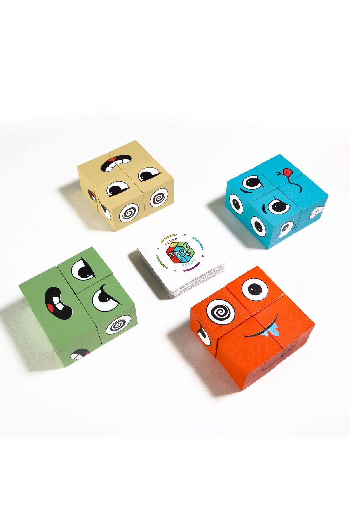 Crowart-Emotion Cubes - Fun and Educational Emotion Matching Game (4-Person) 1