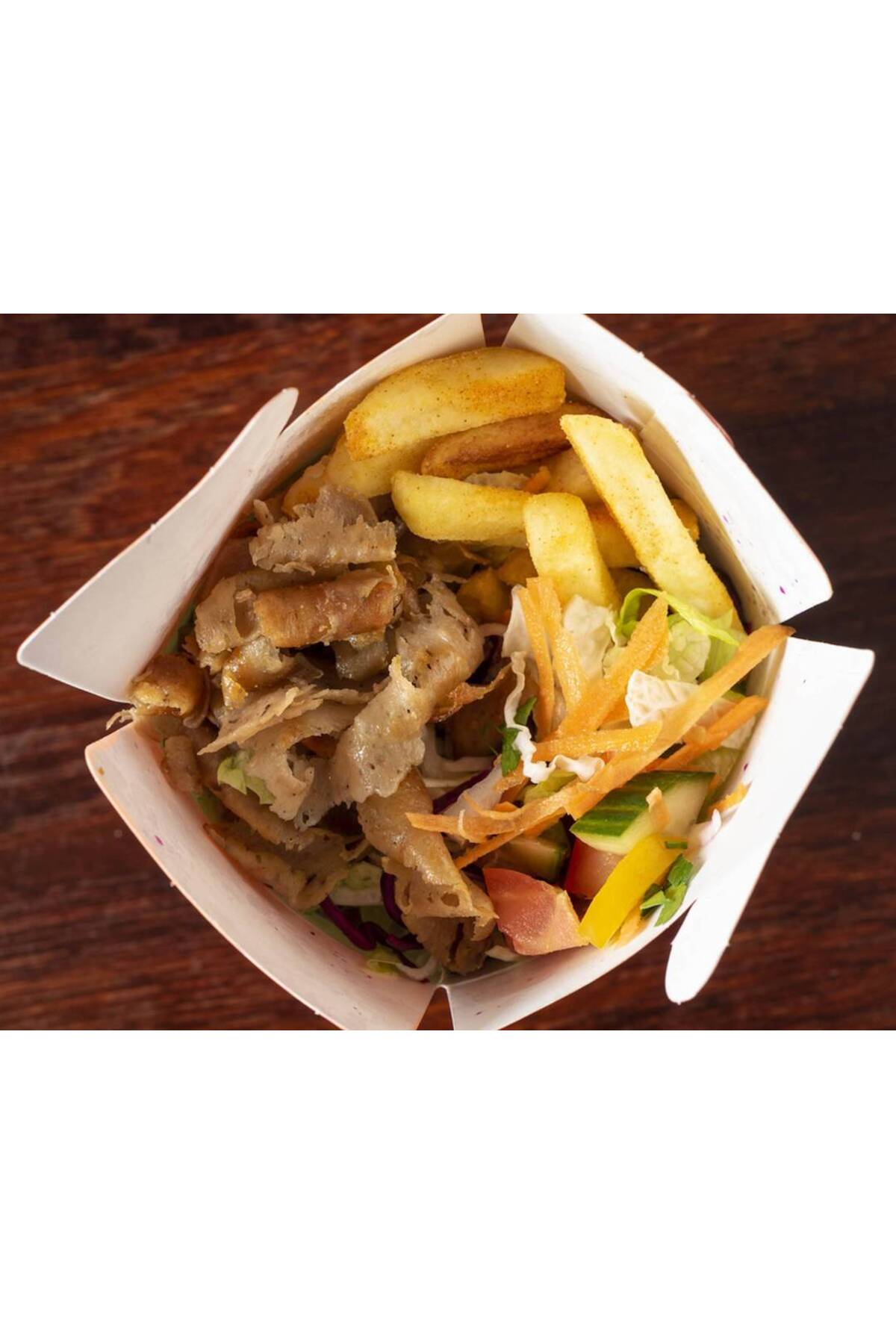 Yemek Kutusu Patates Cips Makarna Noodle Mantı Döner Box 26 Oz Kraft 50 Adetli - Görsel 2
