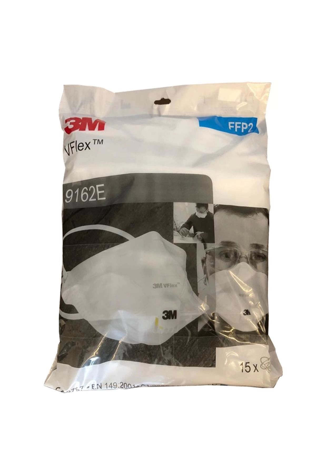 3M 9162e Ffp2 Ventilli Maske 15 Adet