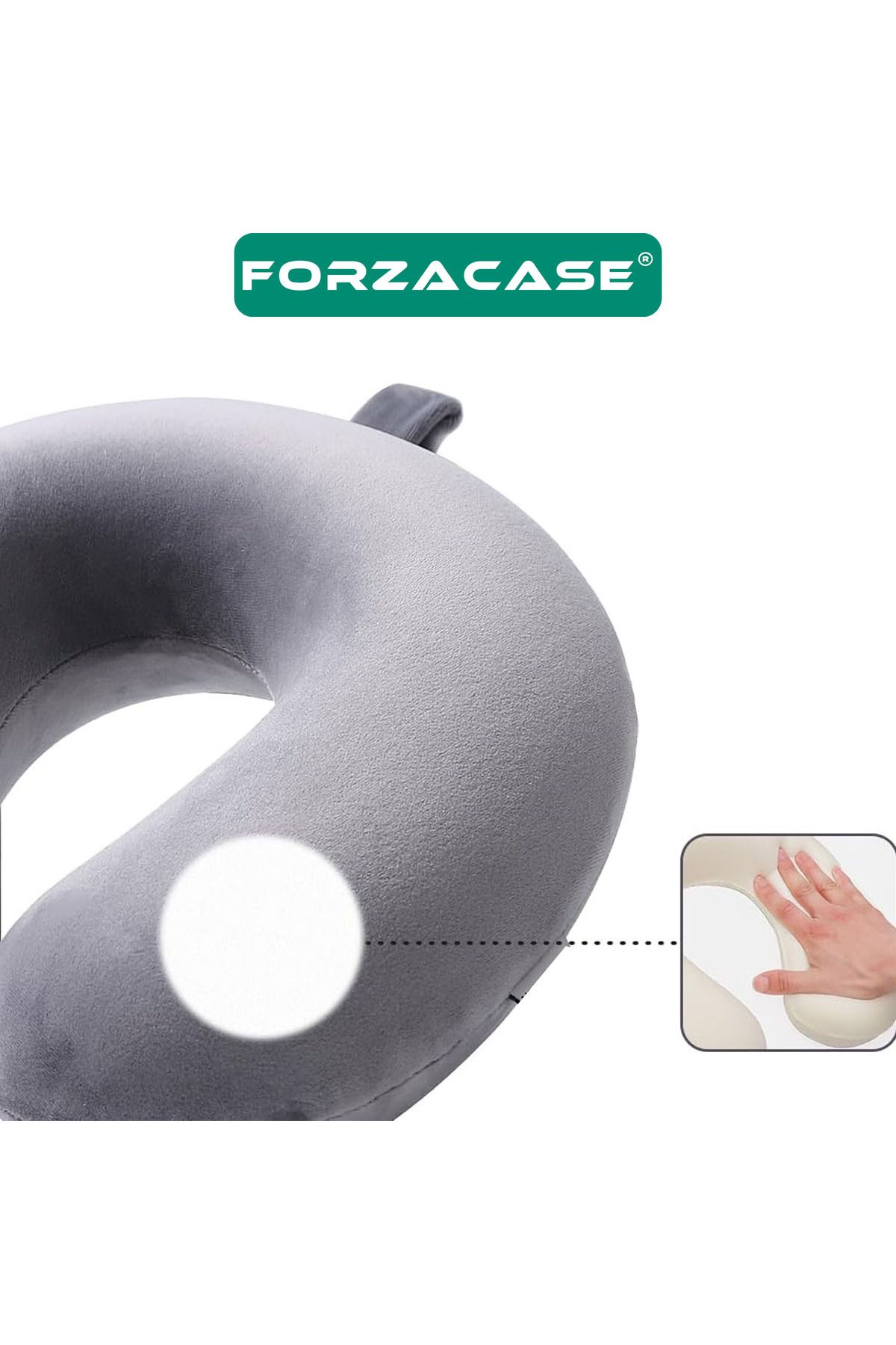 Forzacase-Cotton Orthopedic Travel Pillow Vehicle Airplane Journey Neck Pillow - Fc1004 4