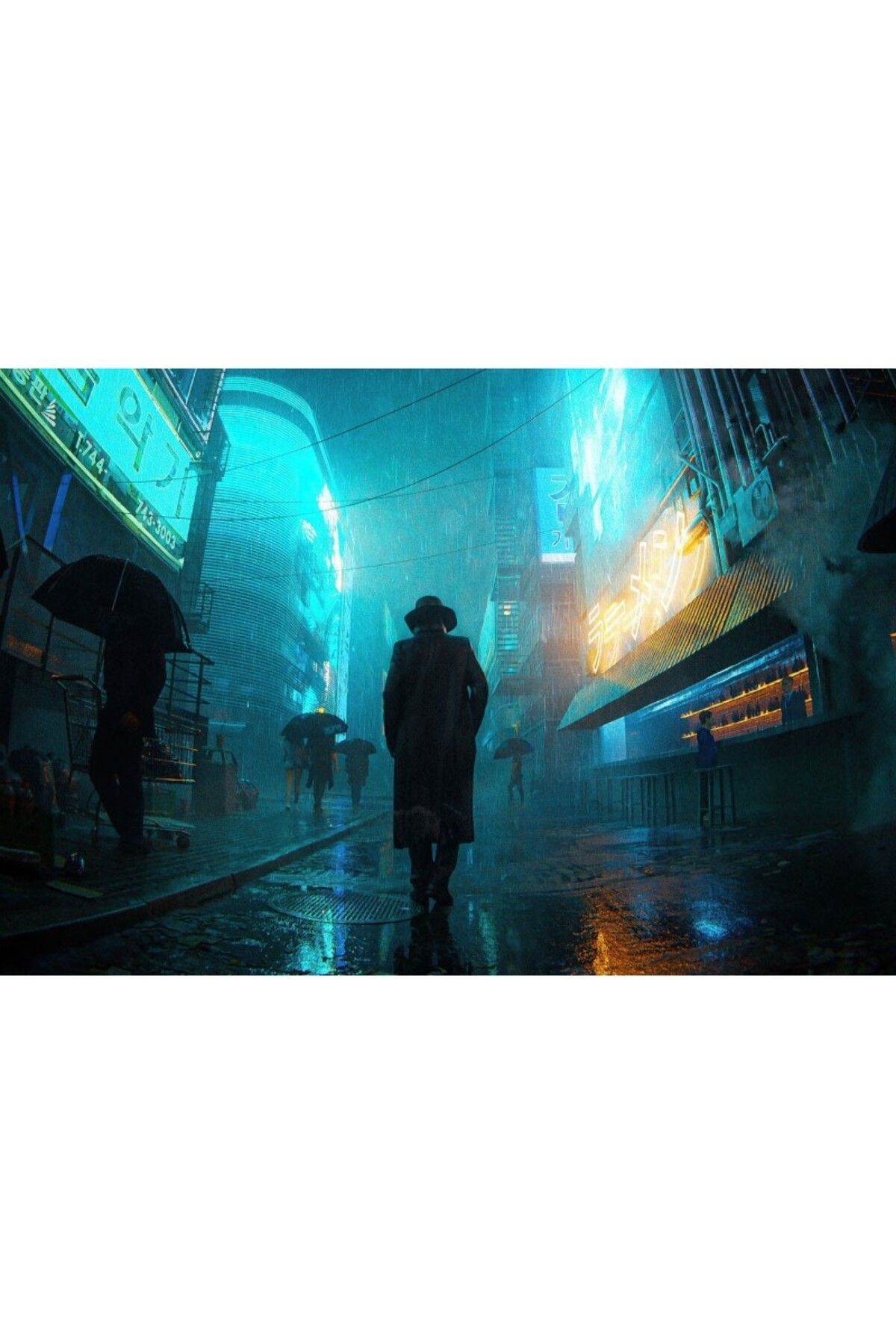 OEM Poster Detective In Cyber ​​city, 61x90cm, Poster1765, Zumzeria - One Size
