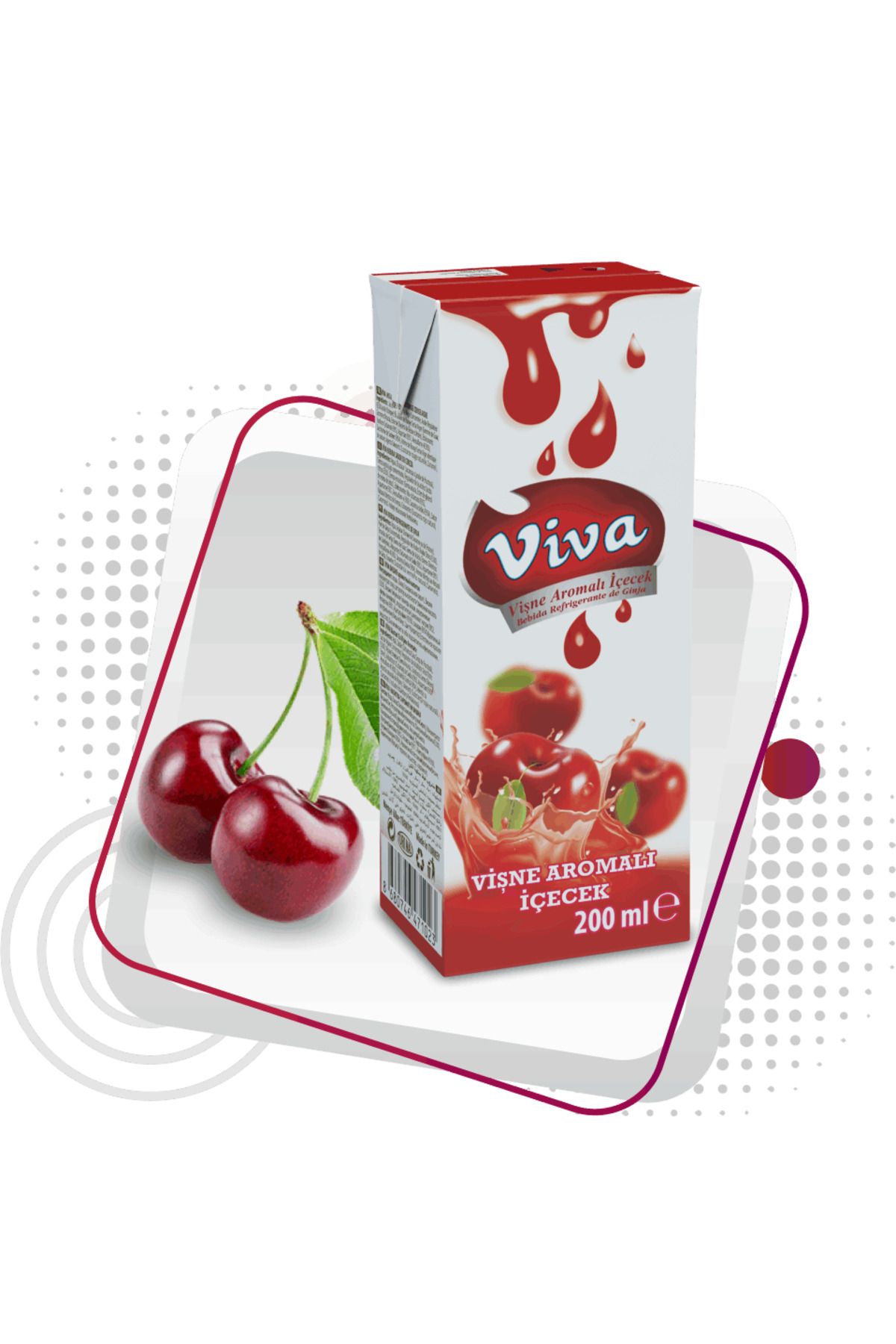 FAMEN GIDA Viva Meyve Suyu Vişne 200ML*27AD