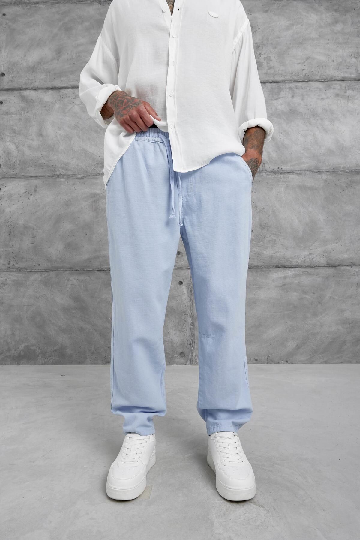 NOMARC-Pantaloni albaștri Yp Pan25010 4
