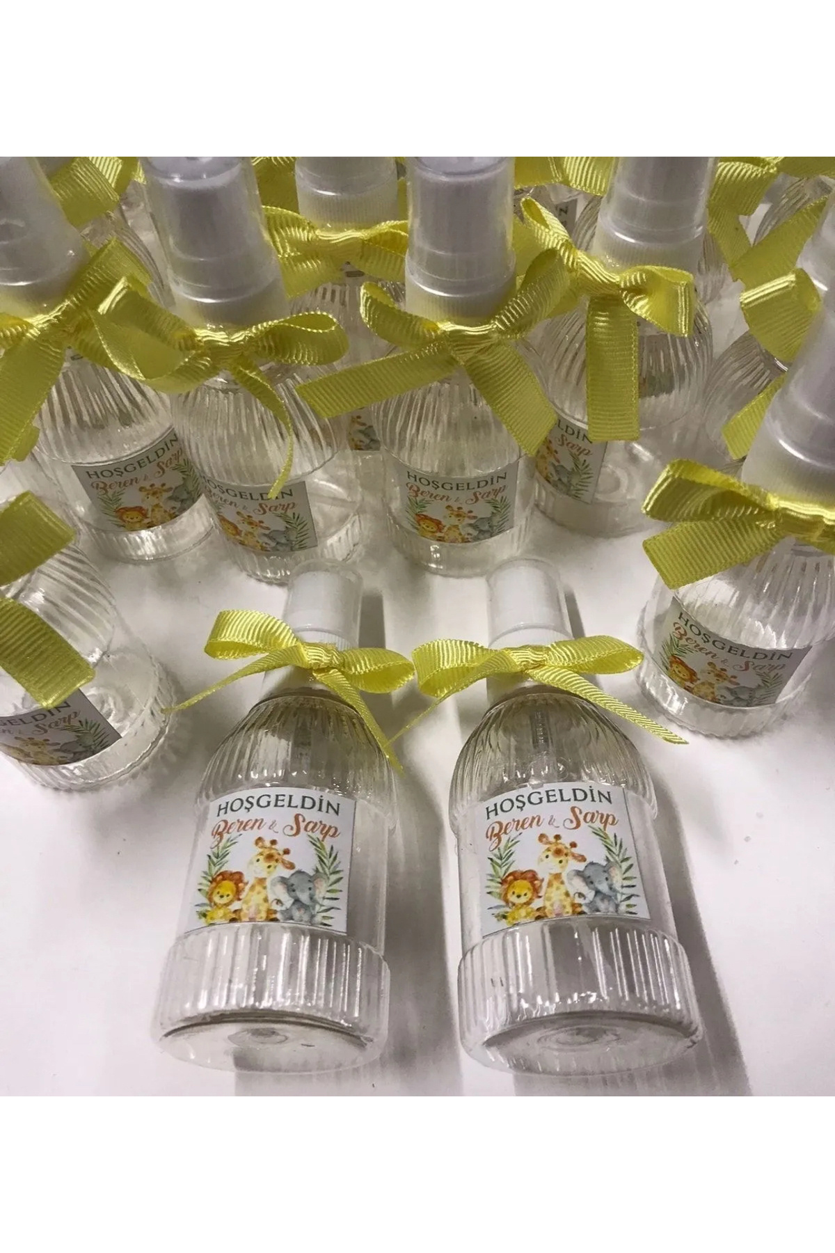 shop Hediyelik bebek kolonya şişe,söz,nişan,1 yaş,doğum günü 10 adet 50cc (BOŞ ŞİŞE) fotoğrafı 2 (önizleme)