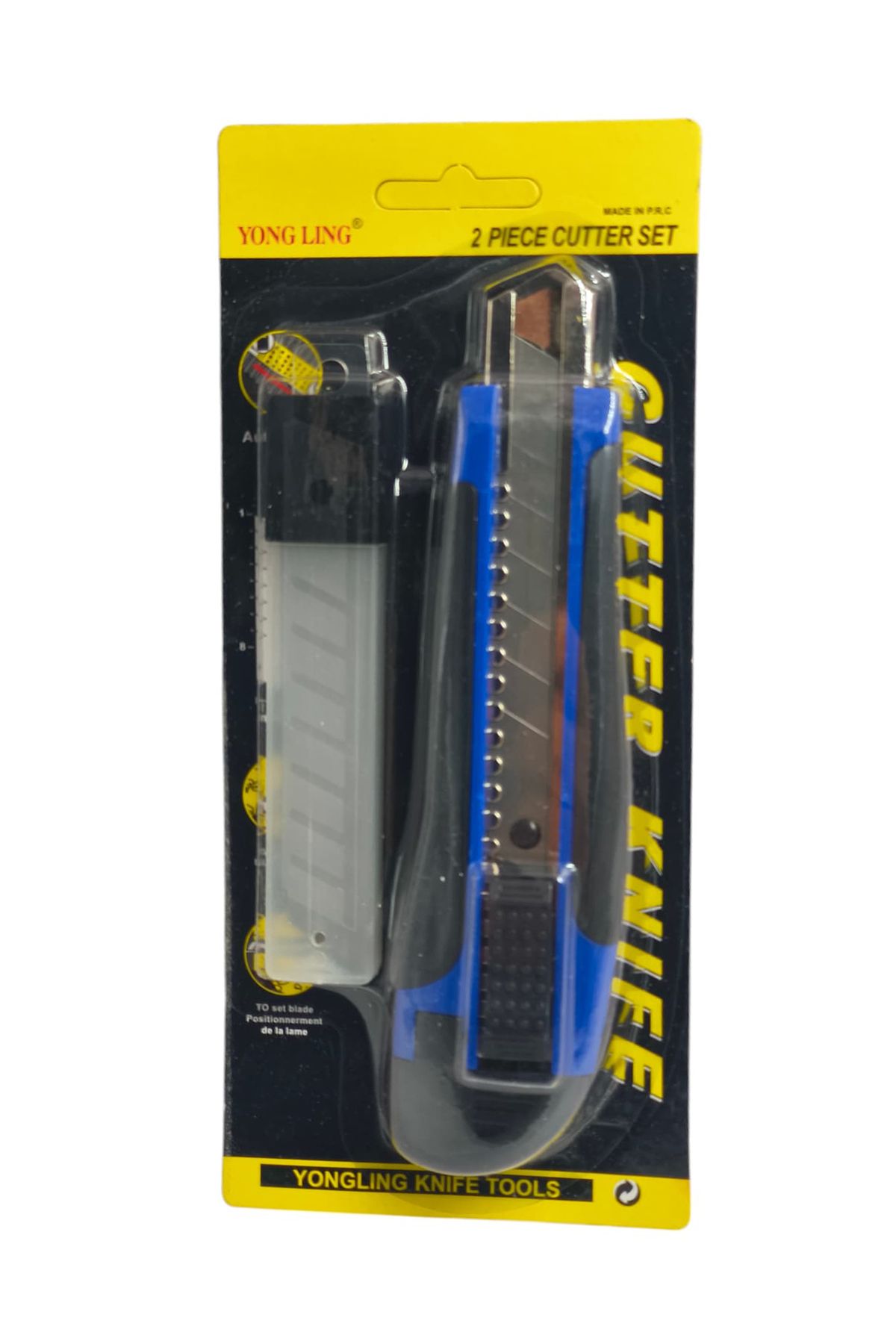 Generic-Multi-purpose scalpel knife with 18mm breakable blade and 10 spare parts - Blue 1
