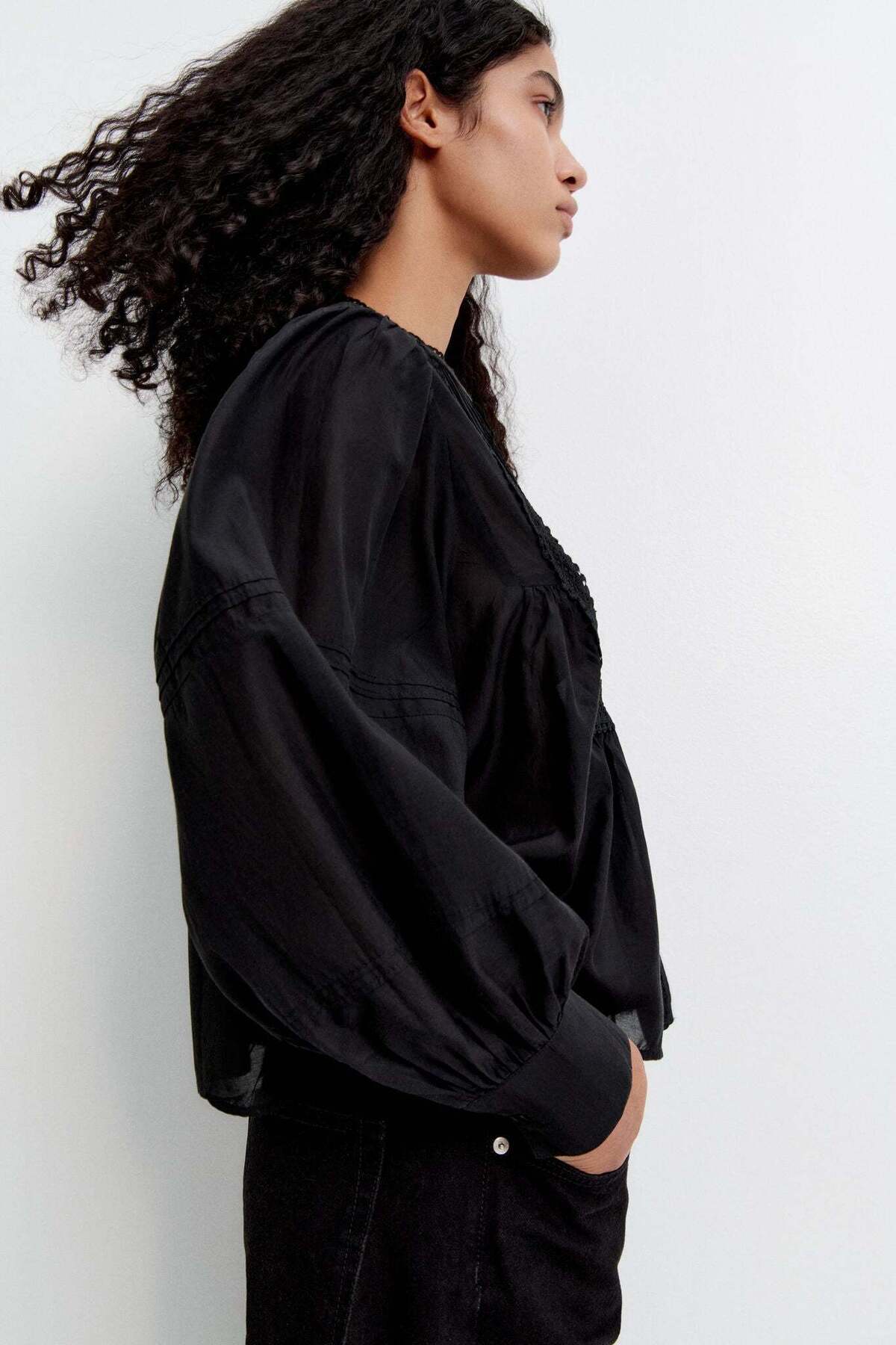 H&M-Pintucked Blouse 3