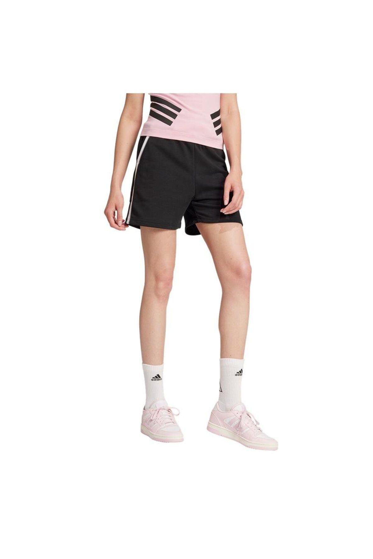 adidas-Essentials Color Pop French Terry Şort 3