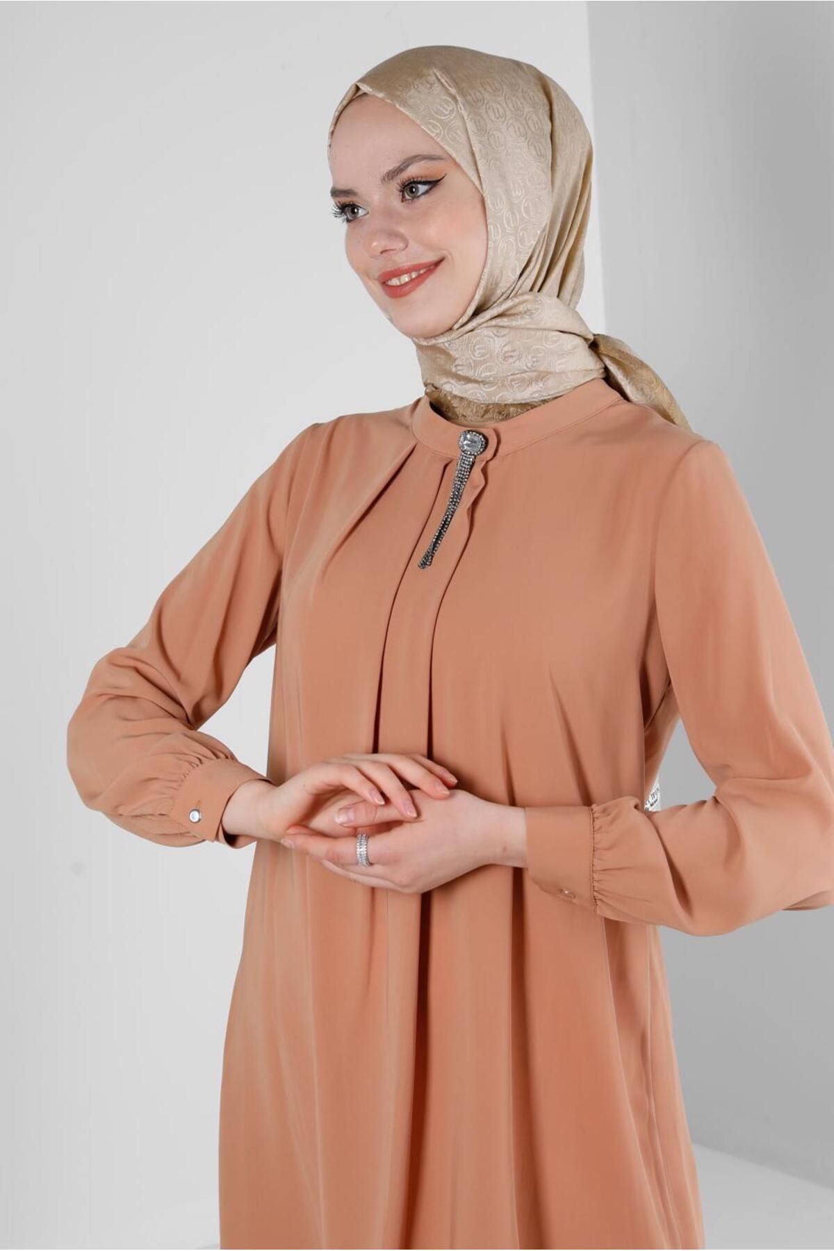 تونیک پلیسه دار سنگی 43586 Alvina