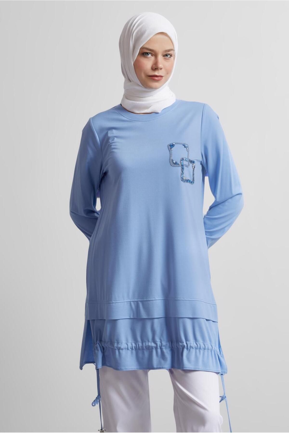 پیراهن تونیک ورزشی مفصل 45463 Alvina