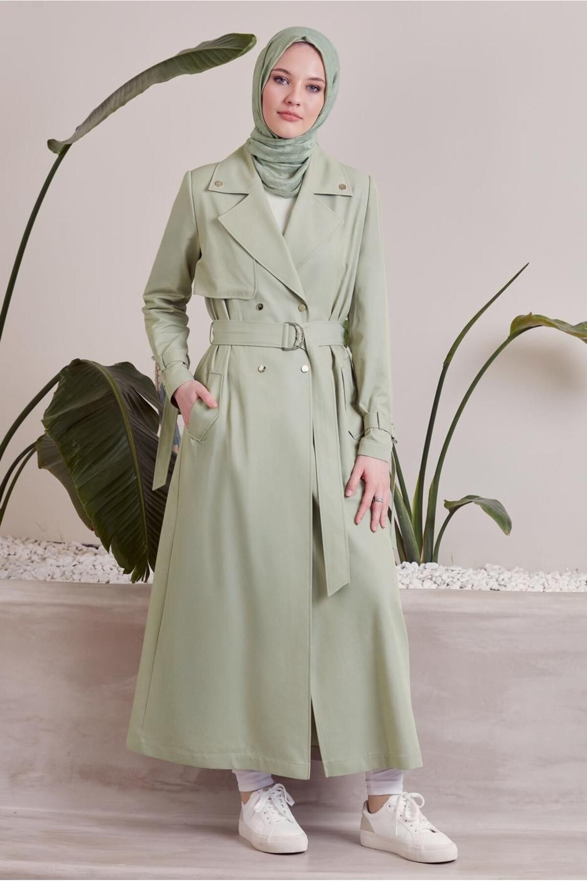 مانتو ترنچ کمربندی 10960 Alvina