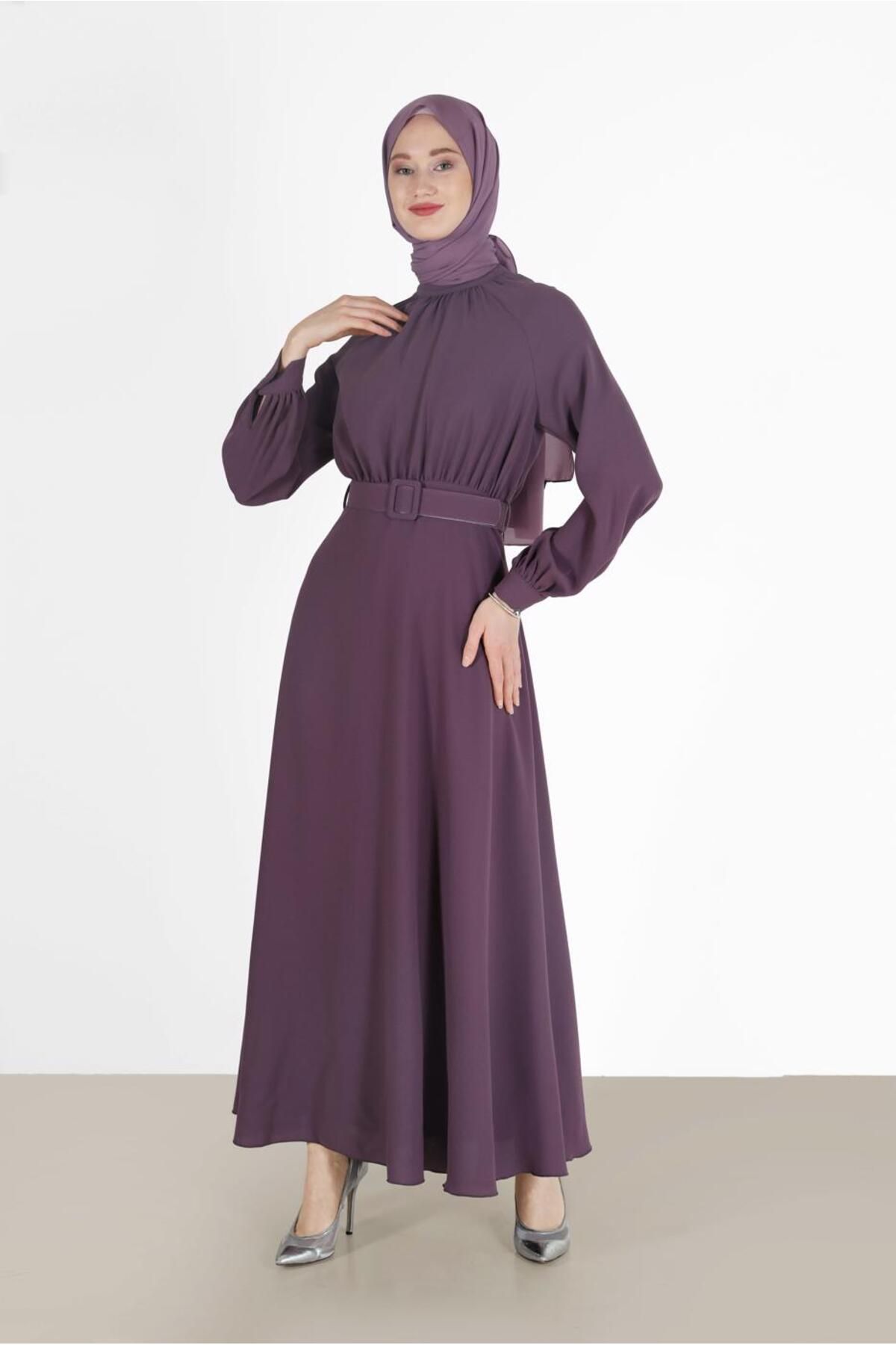 لباس کرپ کمردار 42298 Alvina