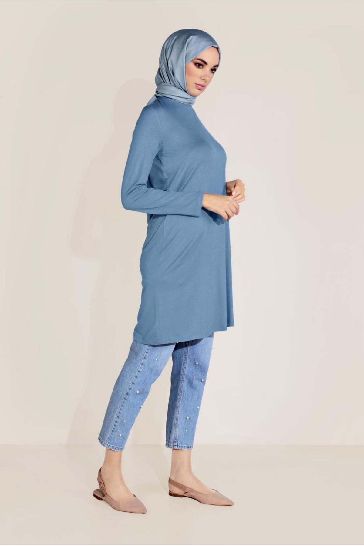 آلوینا تونیک یقه گرد کد ۴۰۸۲۵