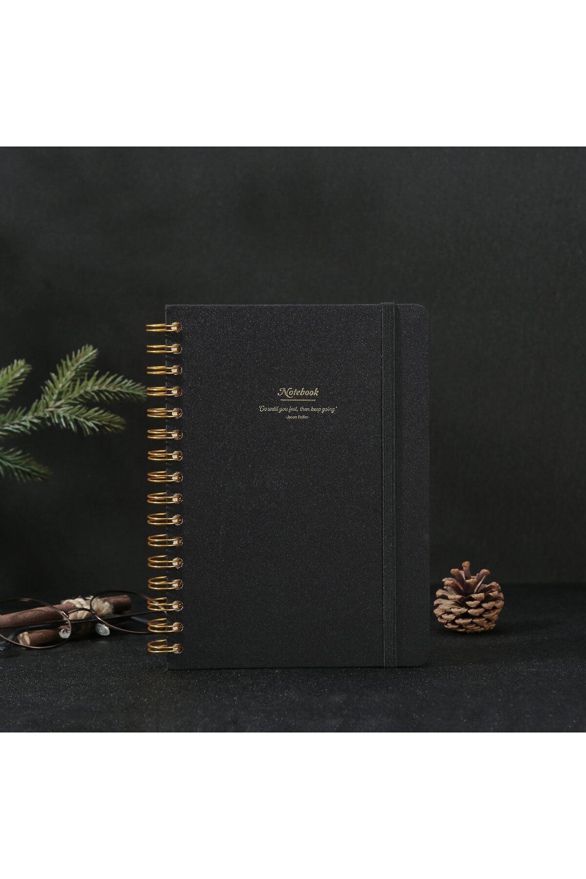Victoria's Journals-Canvas Spirilli Hard Cover Notebook A5 160 Sheets 100g Ruled 2