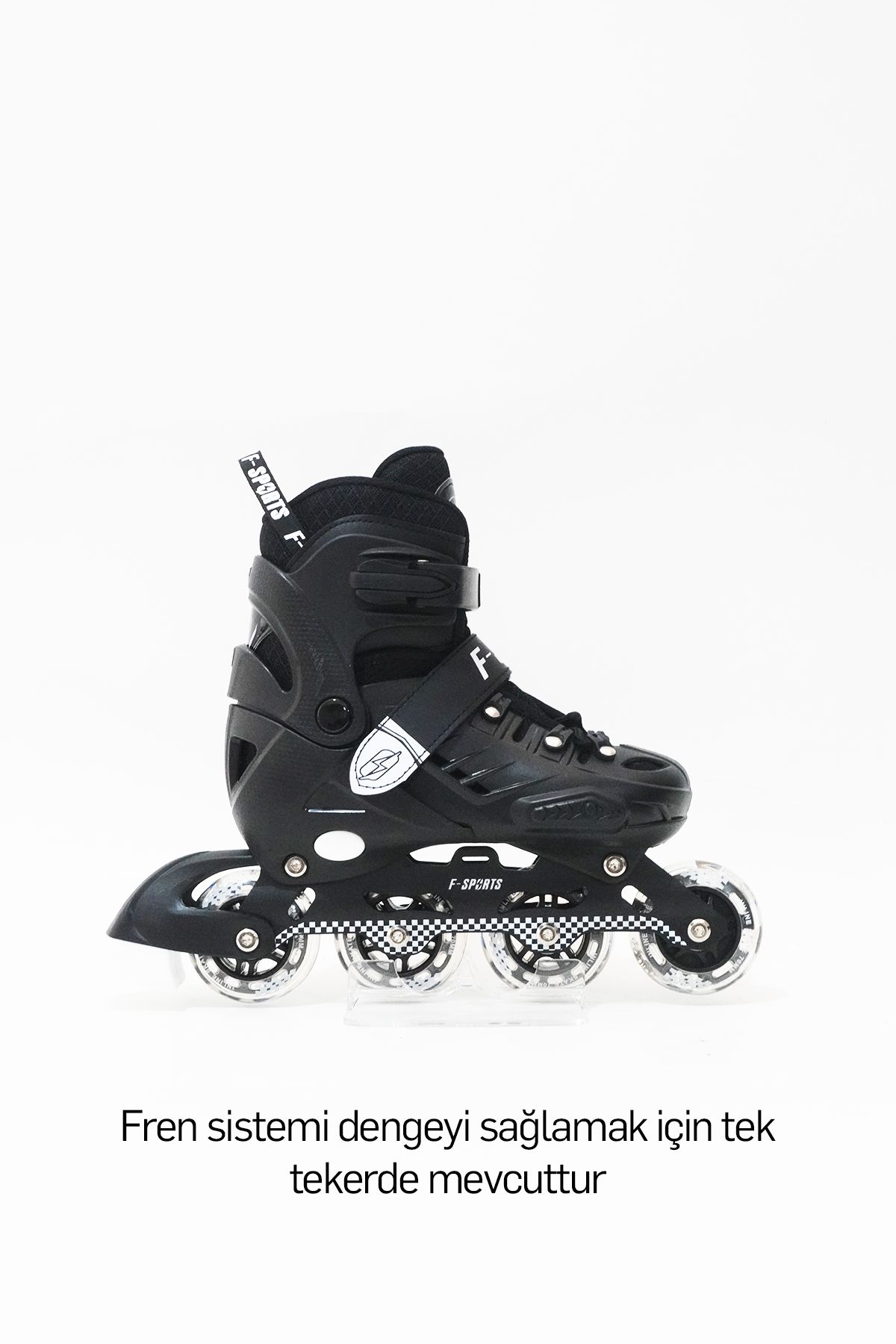 F-Sports-4 Wheels Adjustable Front Castor Light up Roller Skates – Kids & Adults (Professional) 4