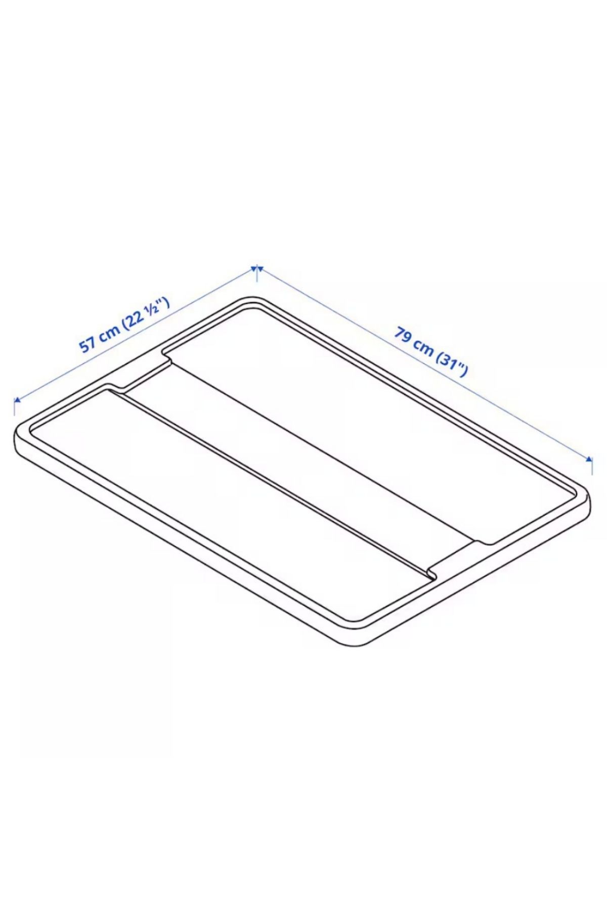 IKEA-SAMLA Transparent Lid – Fits 55L & 130L Storage Box | Secure & Stackable 3