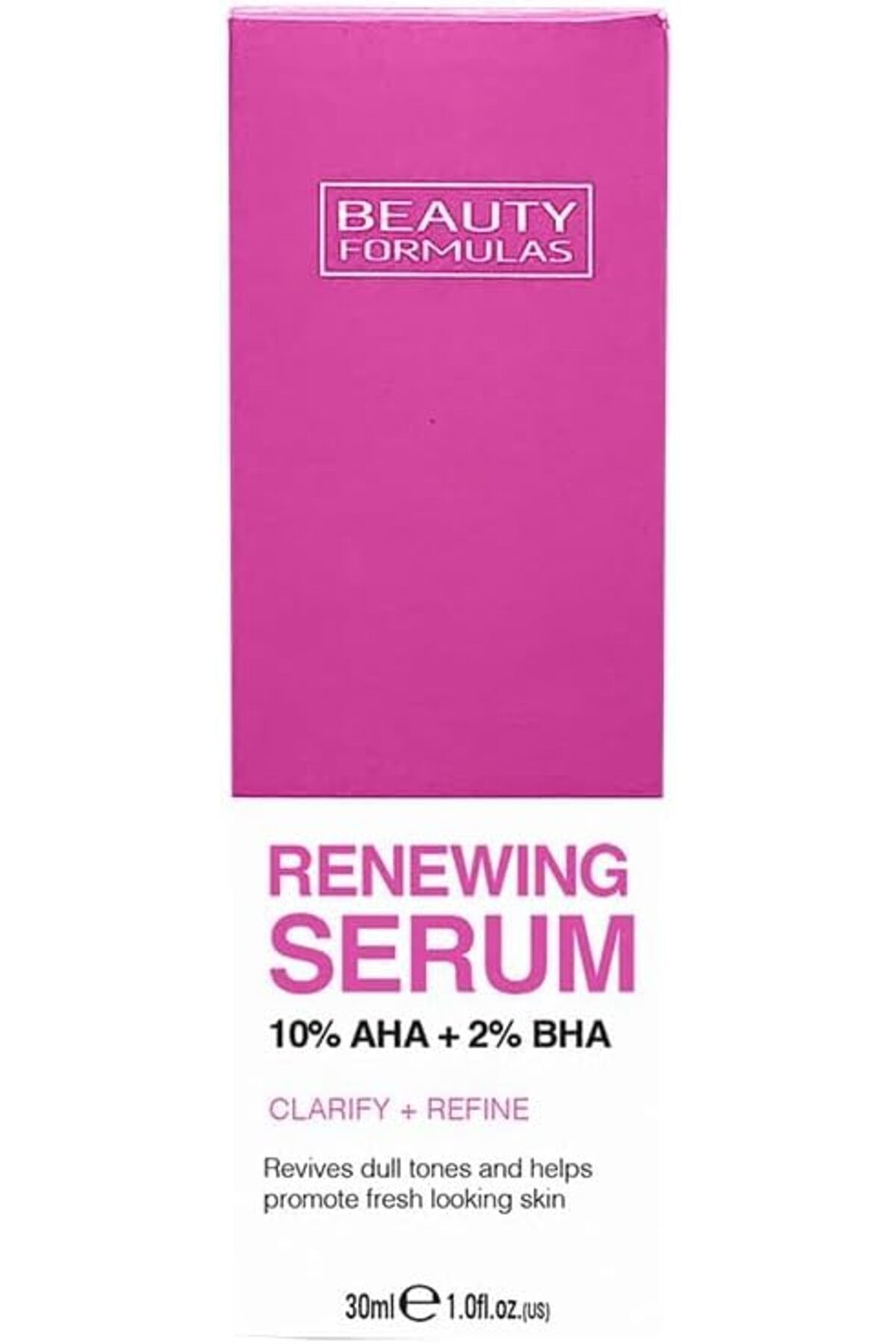 BEAUTY FORMULAS-Renewing Seru With Aha 10% + Bha 2% - To Clarify + Refine Skin, 30Ml 3