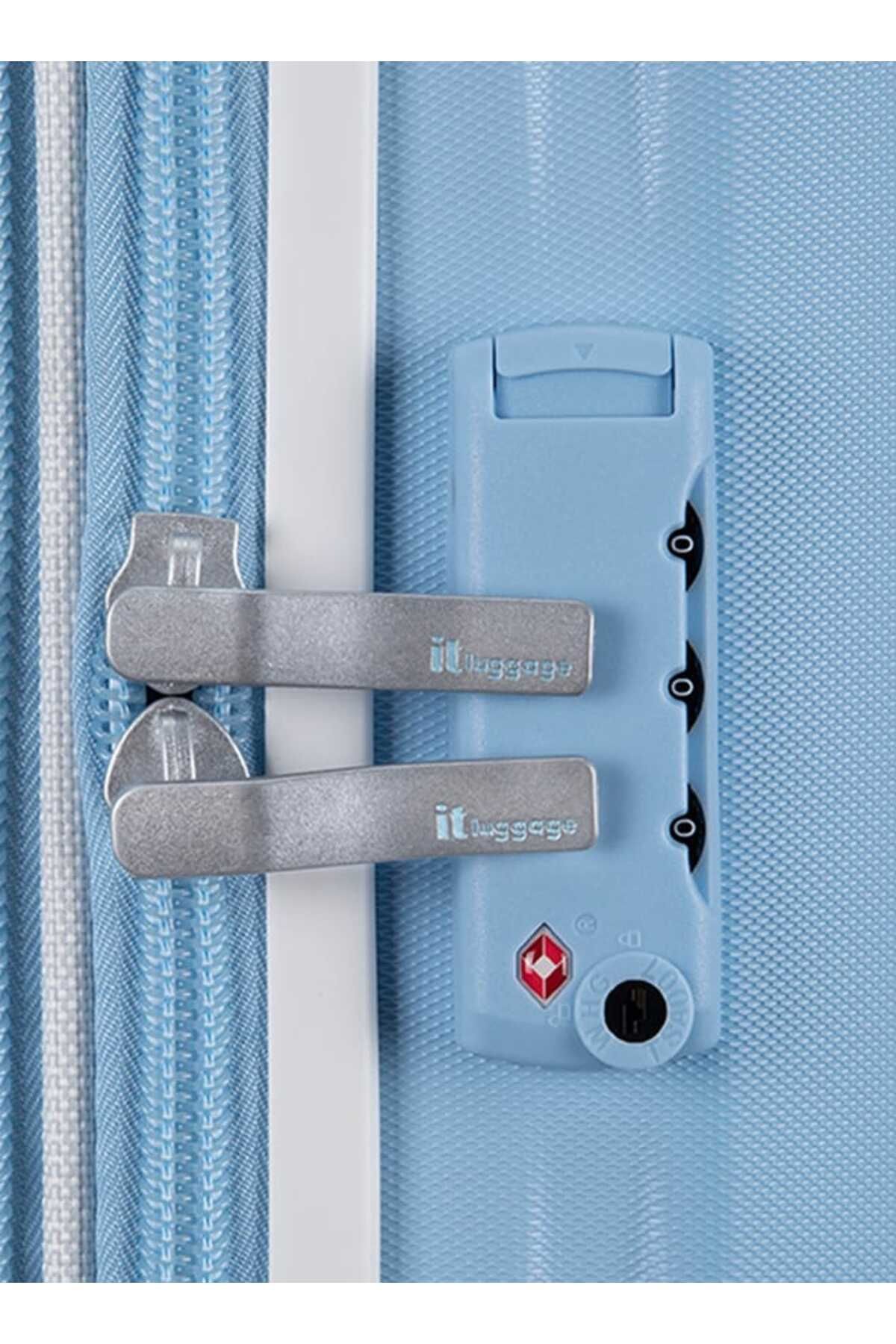 IT-Textured Hardcase Trolley Bag with Retractable Handle and Zip Closure _28-L - Check-In 7