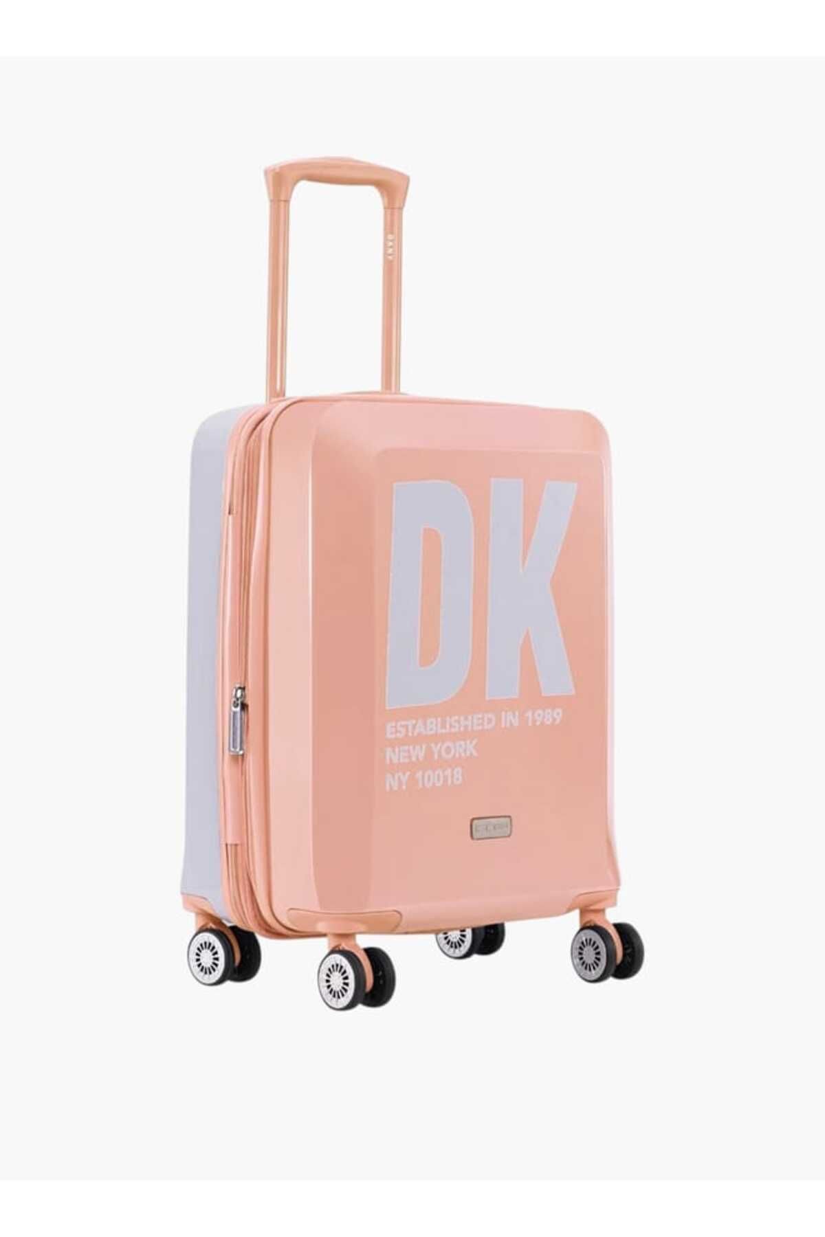 Dkny-Logo Print Hardcase Trolley Bag with Retractable Handle _20-S - Cabin 2