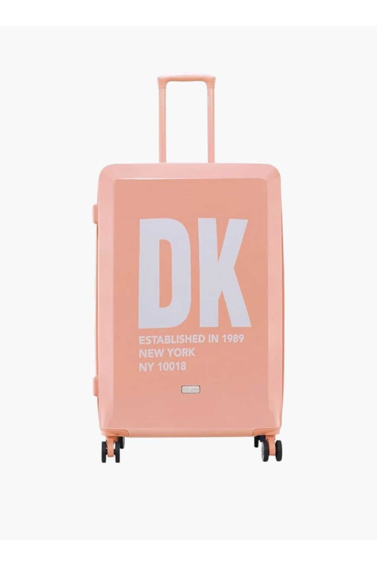 Dkny-Logo Print Hardcase Trolley Bag with Retractable Handle _28-L - Check-In 1