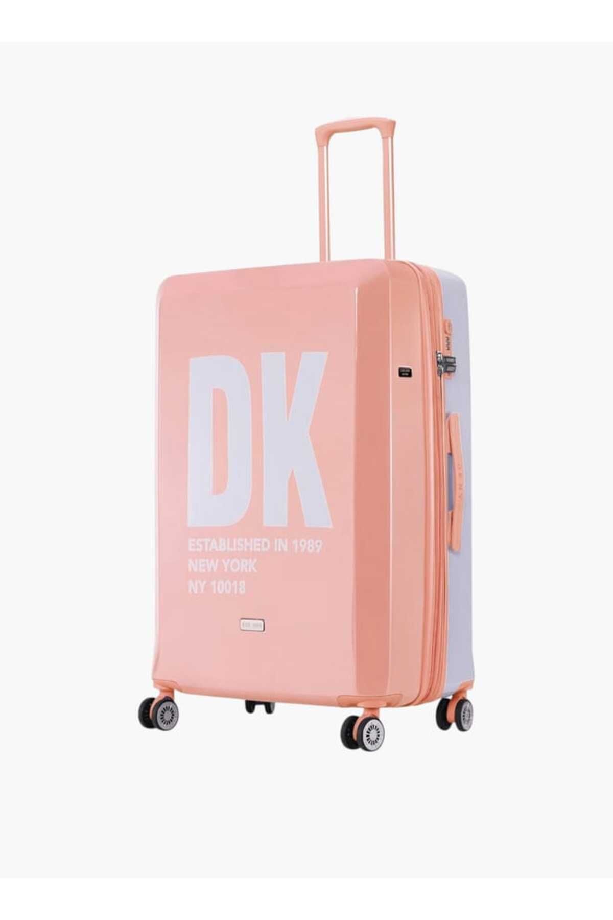 Dkny-Logo Print Hardcase Trolley Bag with Retractable Handle _28-L - Check-In 7
