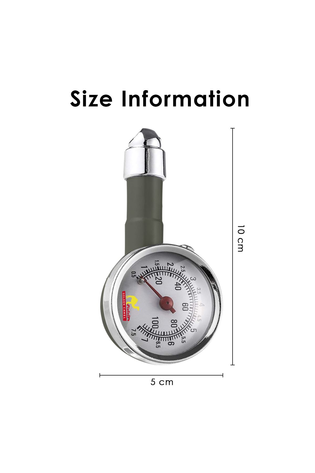 Golden camel-Analog Tire Pressure Gauge with Air Bleeder Button and Storage Case 7