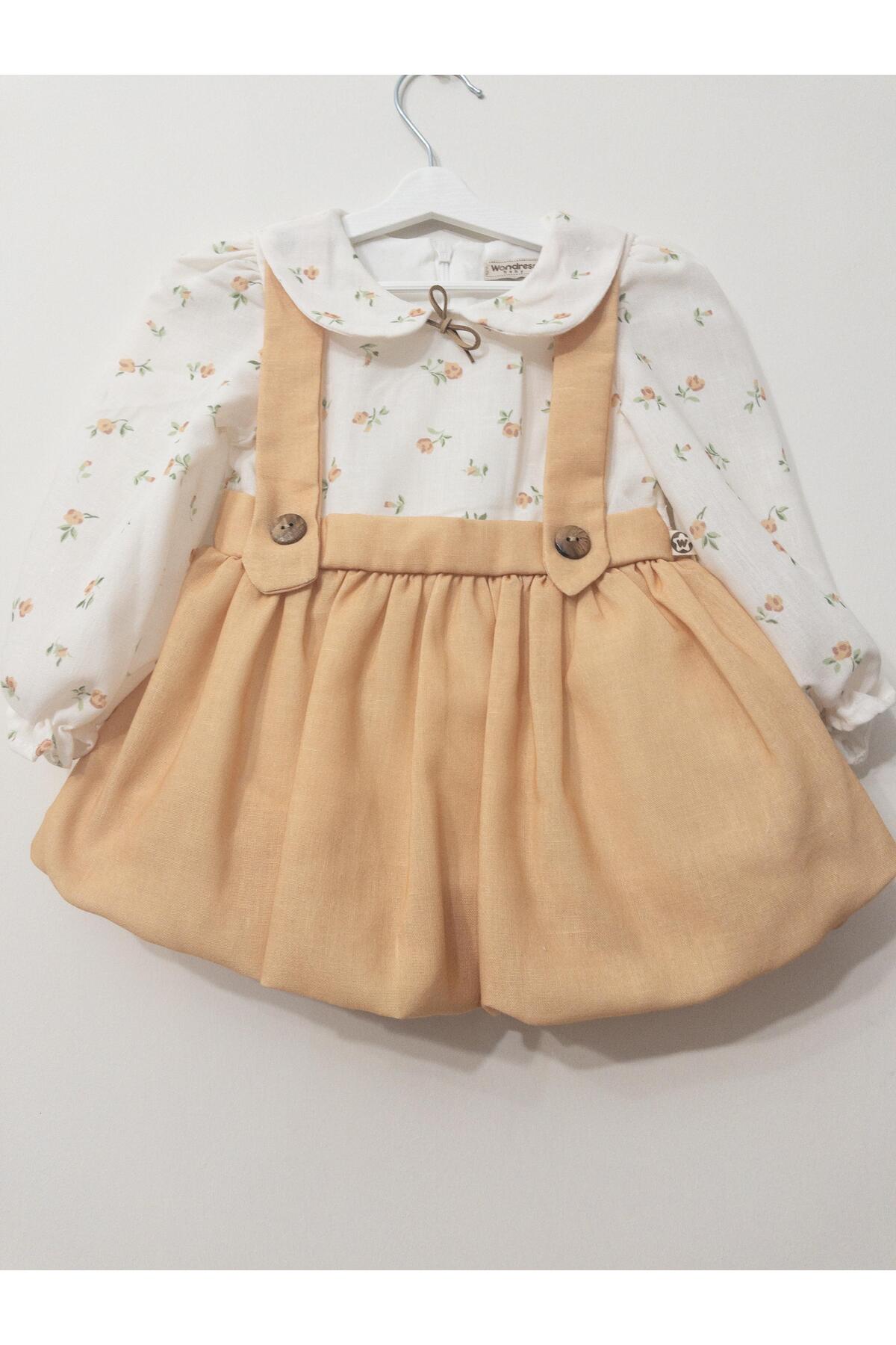 WONDRESS BABY KIZ BEBEK VİNTAGE ELBİSE fotoğrafı 2 (önizleme)